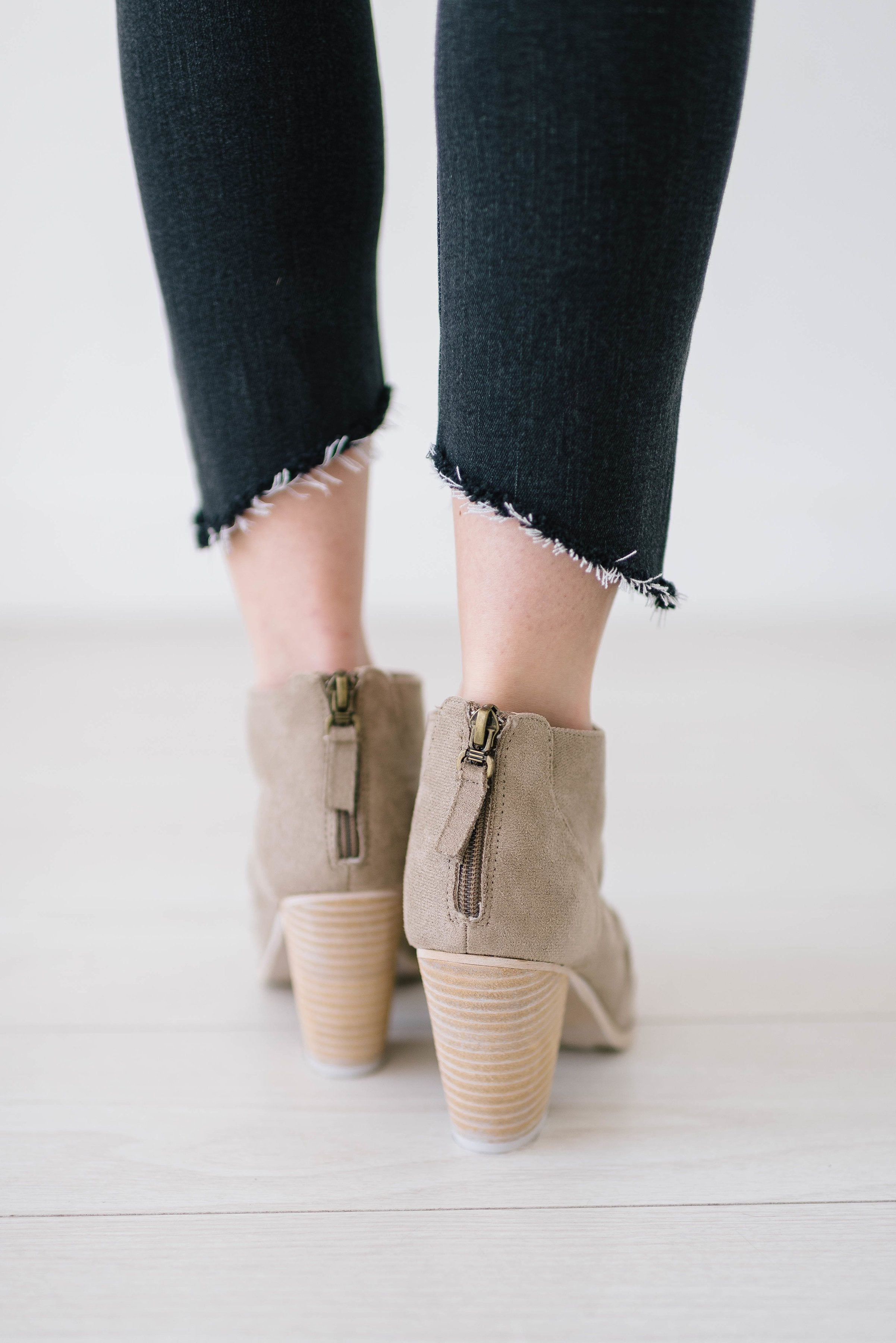 Gray Slanted Skinnies