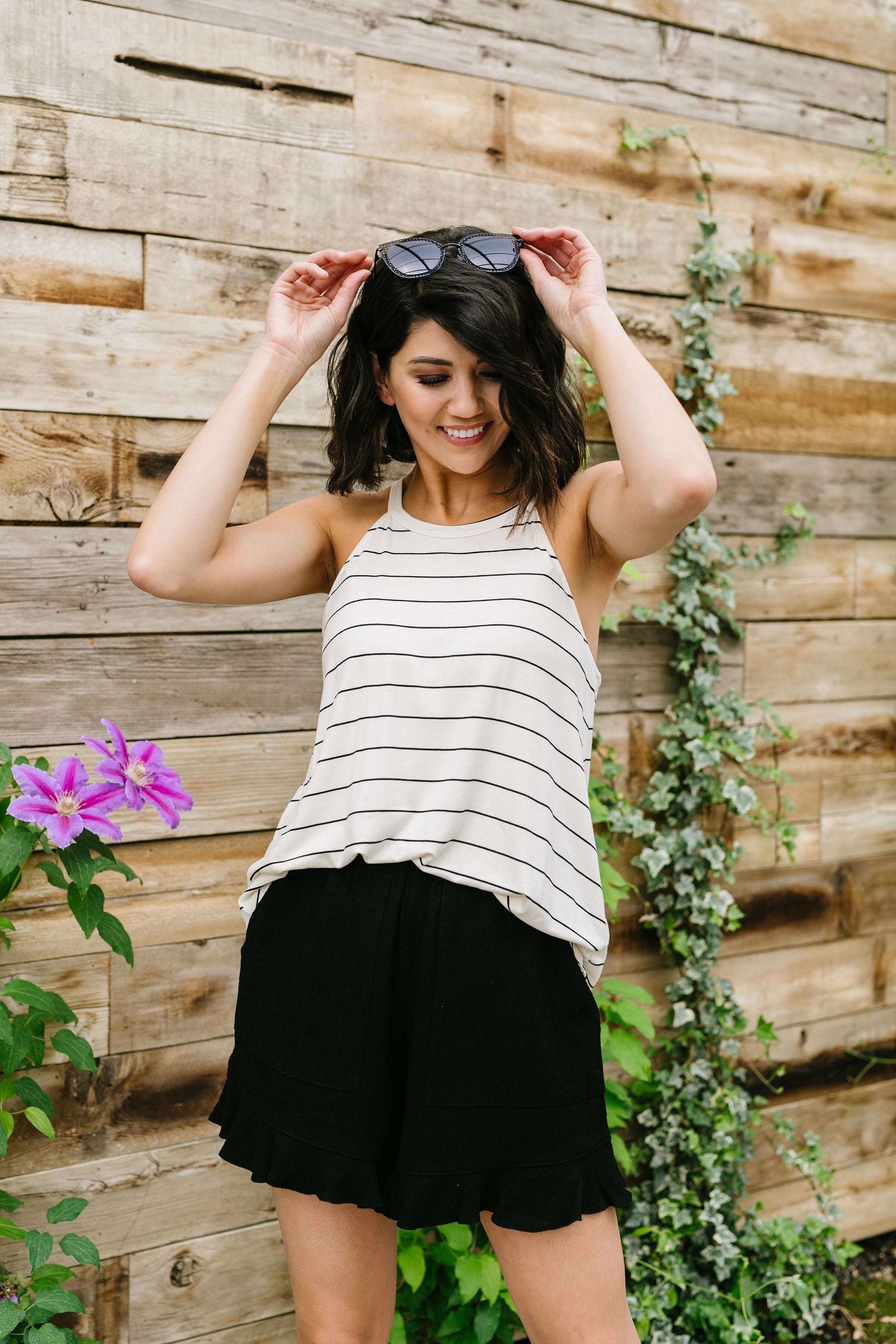 Great White Halter With Black Stripes