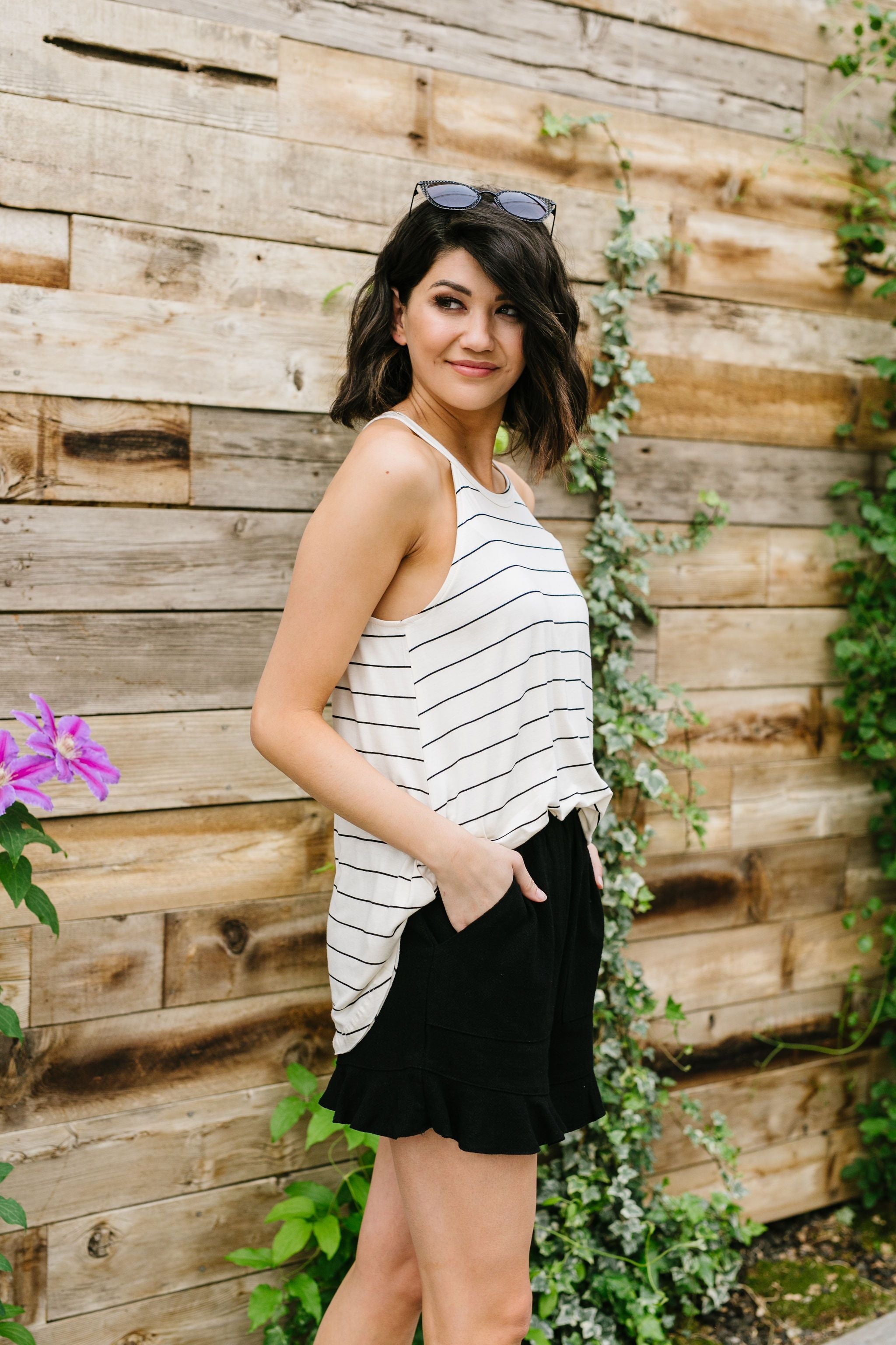 Great White Halter With Black Stripes