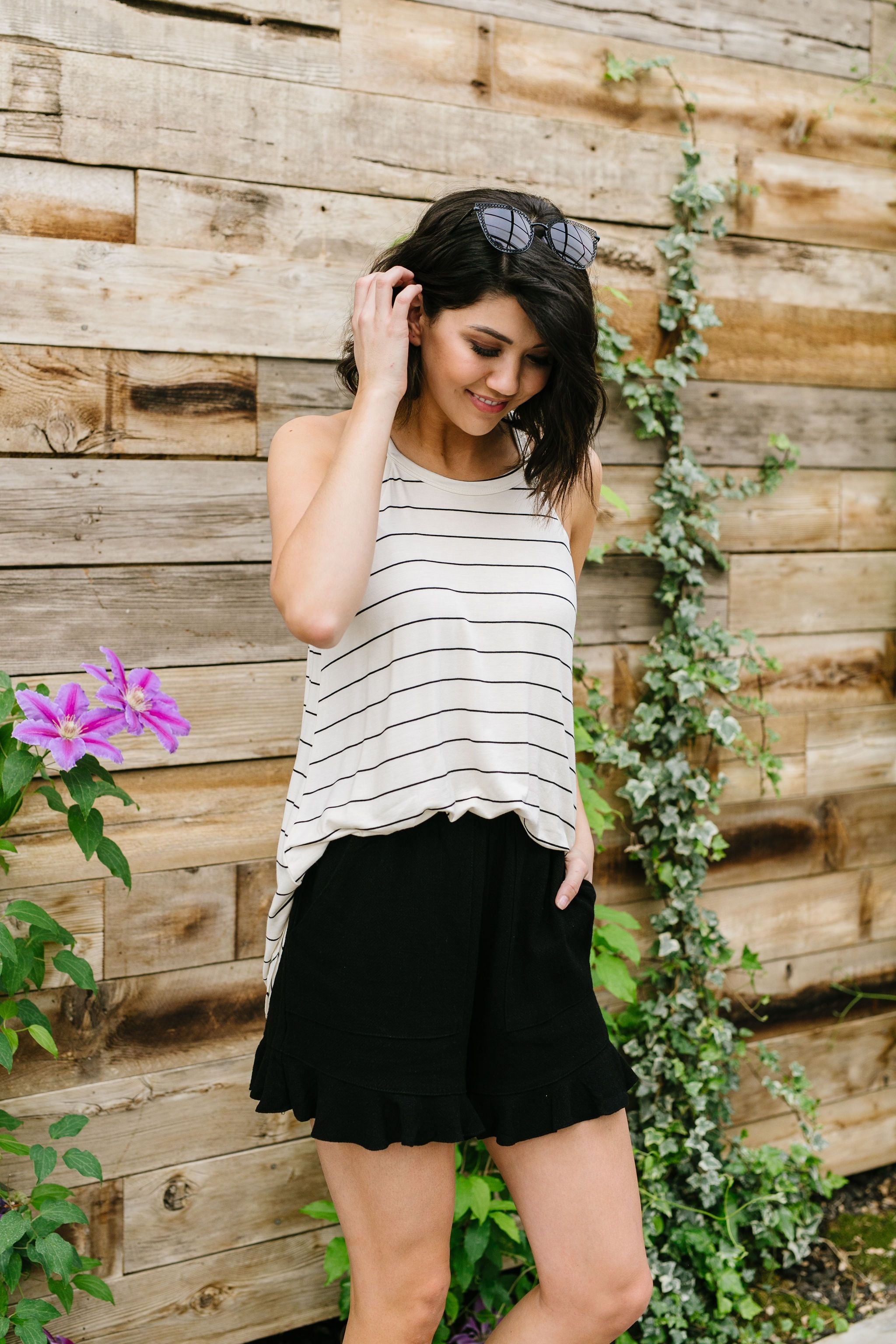 Great White Halter With Black Stripes