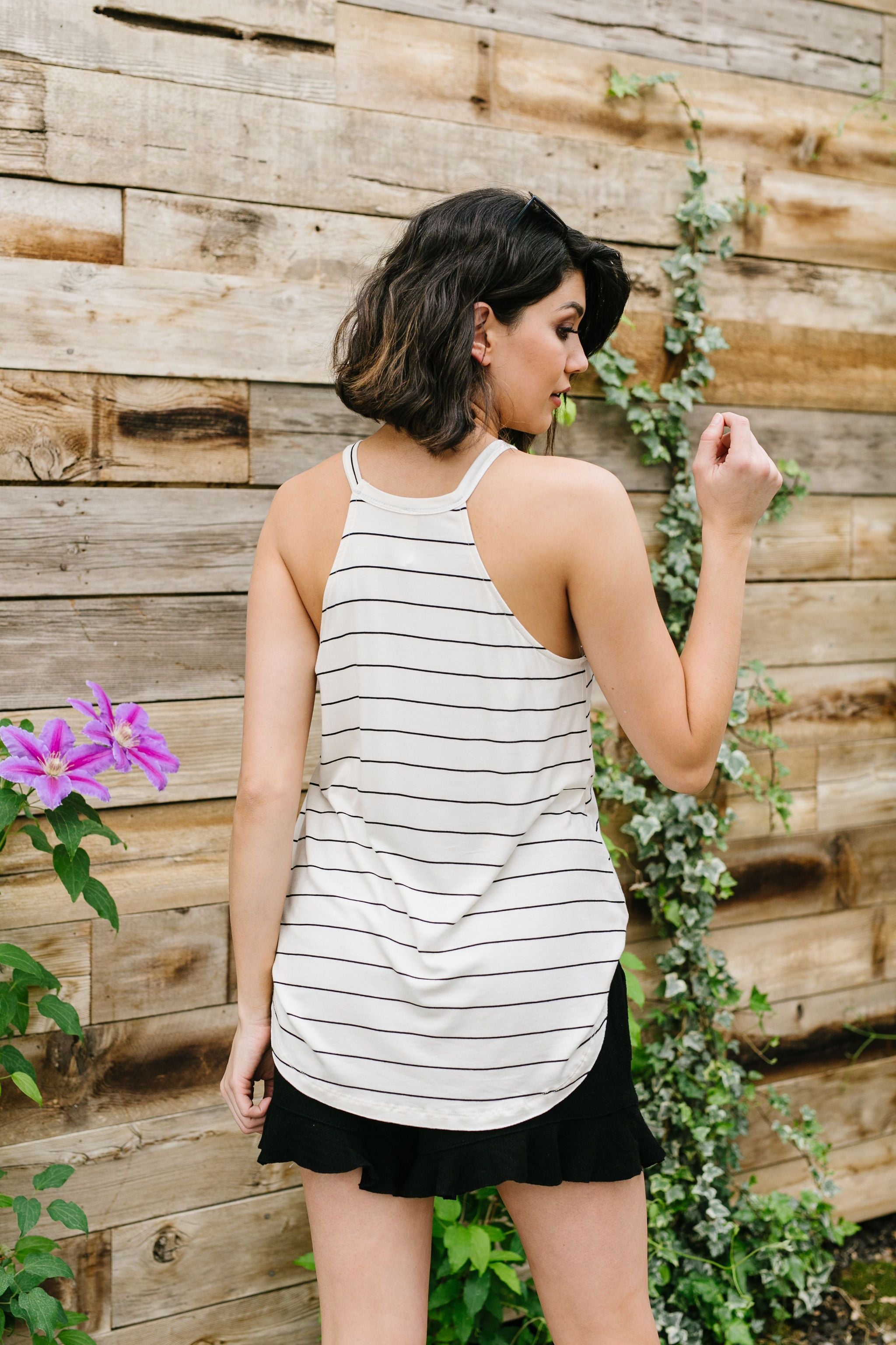 Great White Halter With Black Stripes