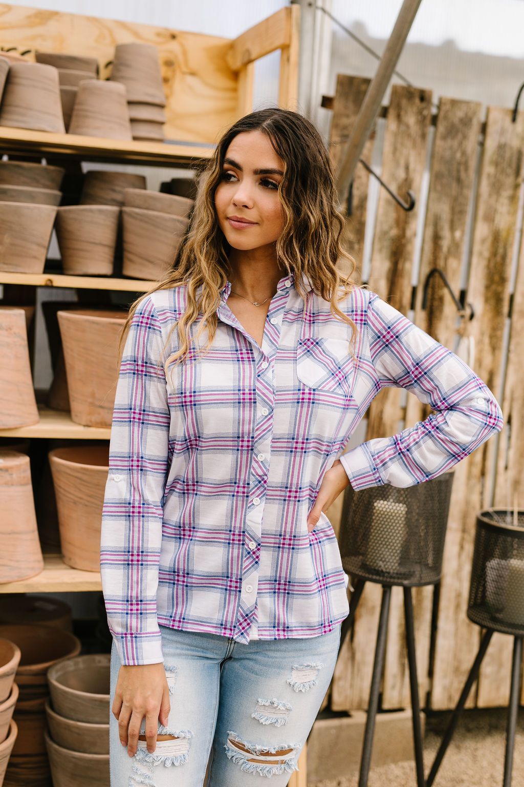 Happy Plaid Button-Down - 5/28/2020