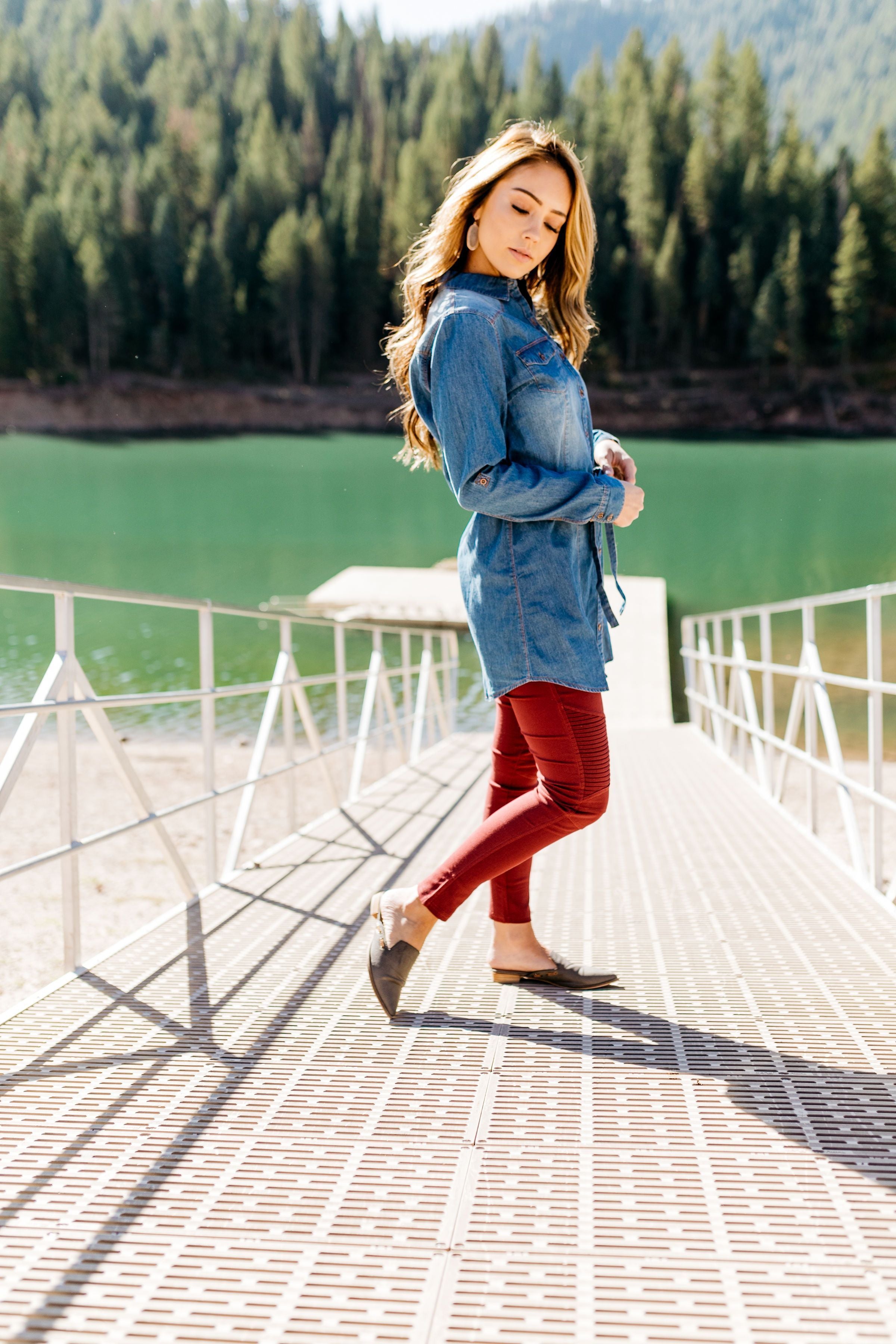 Hey There Delilah Denim Dress - ALL SALES FINAL