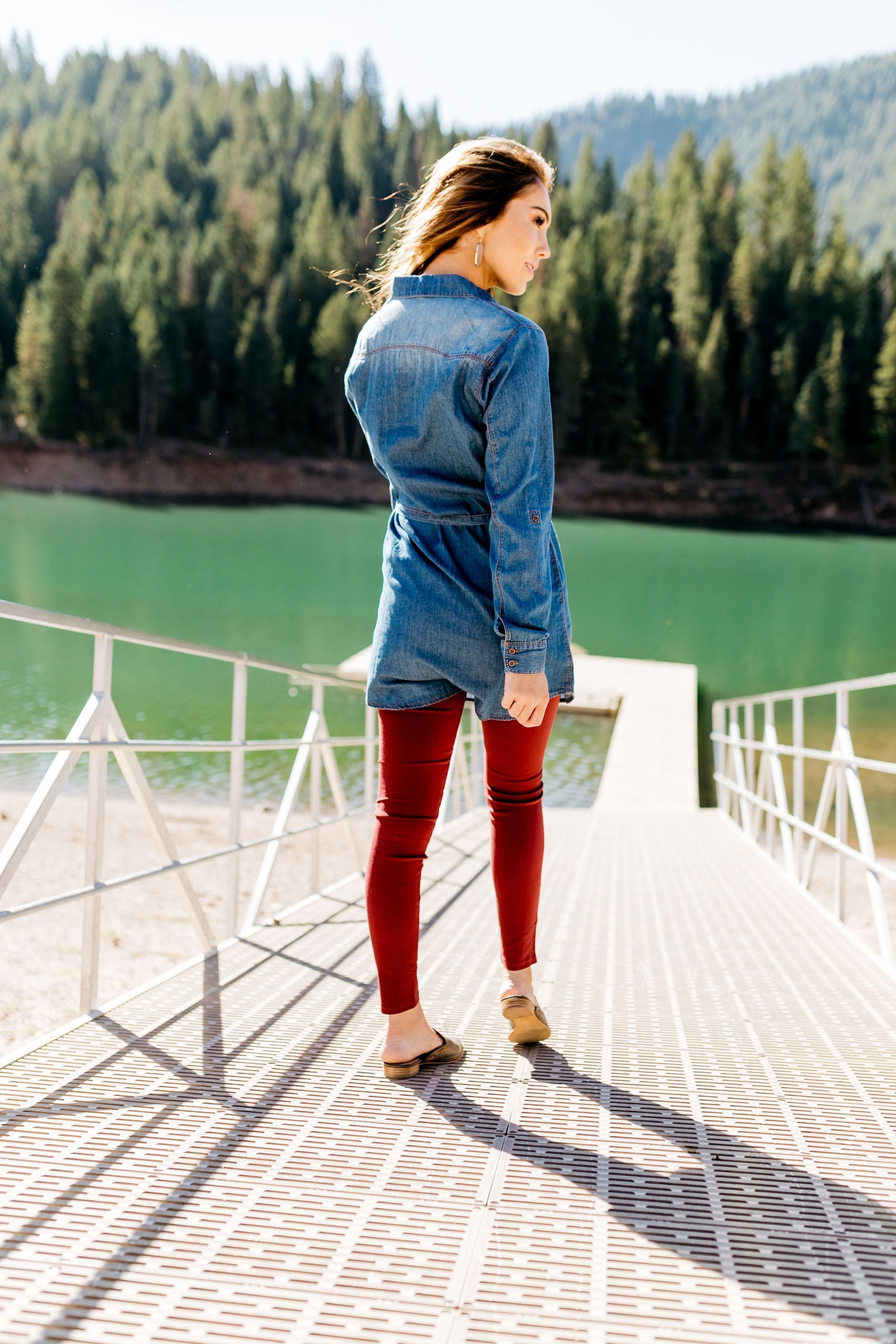 Hey There Delilah Denim Dress - ALL SALES FINAL