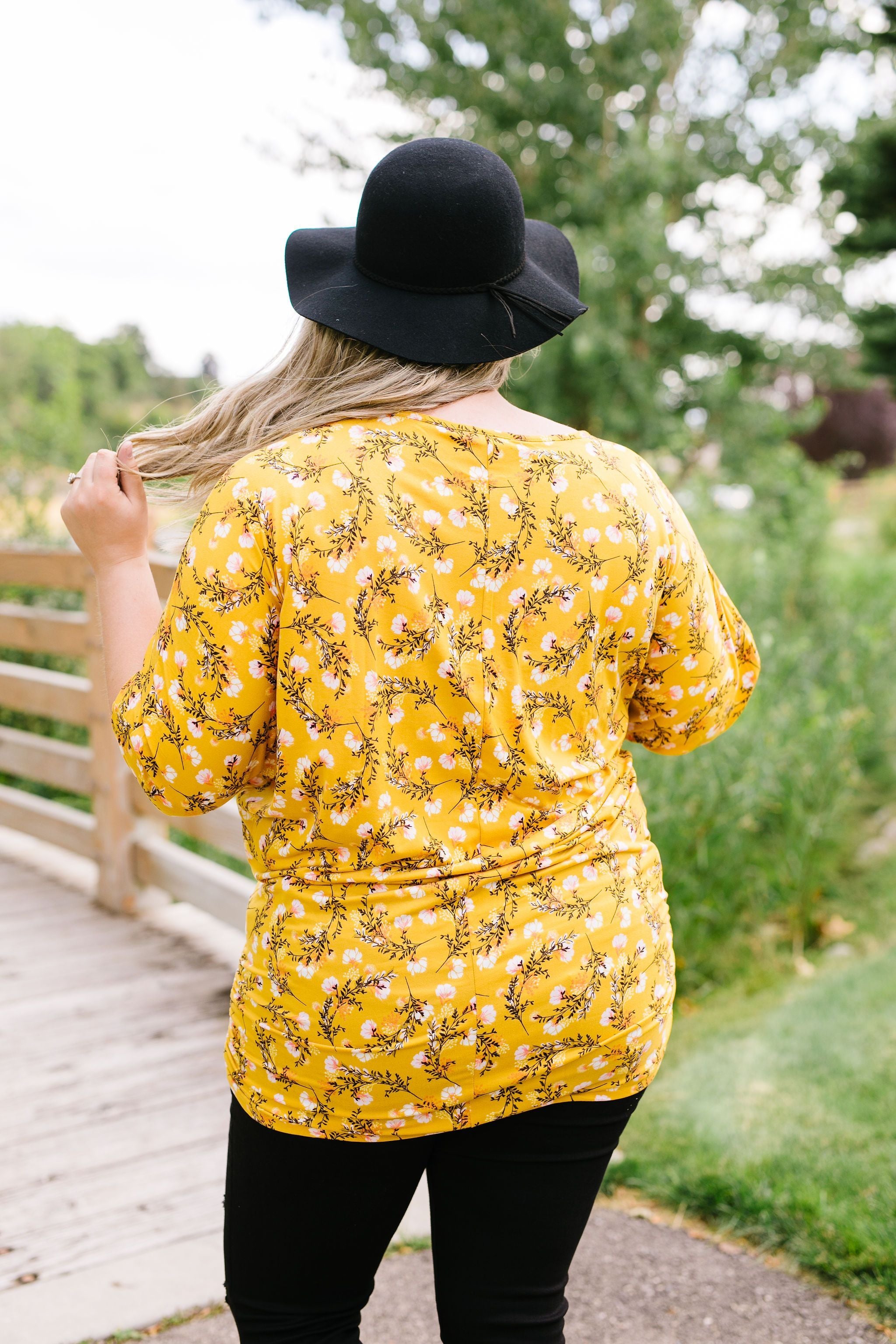 Honeysuckle Shirred Tunic
