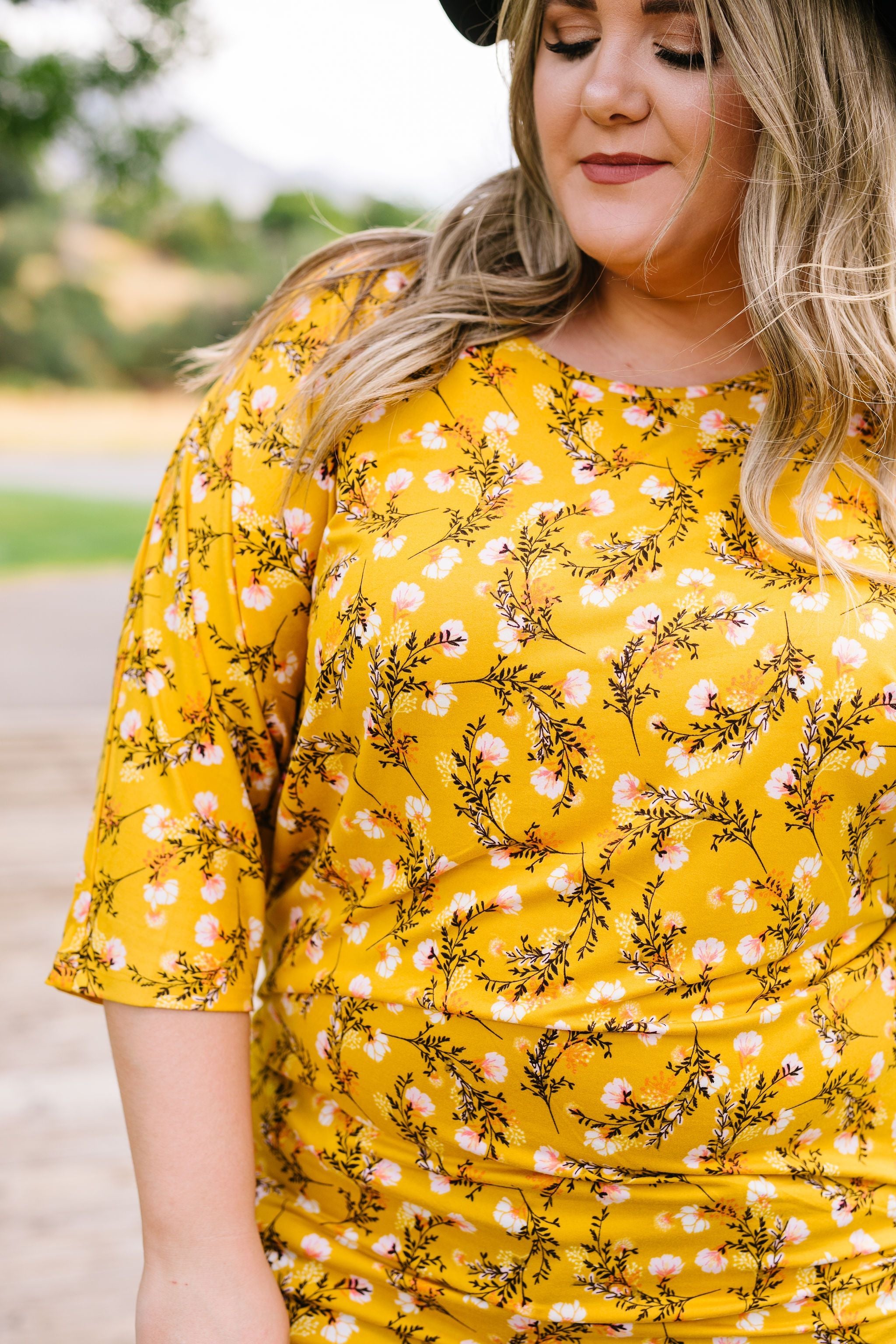 Honeysuckle Shirred Tunic