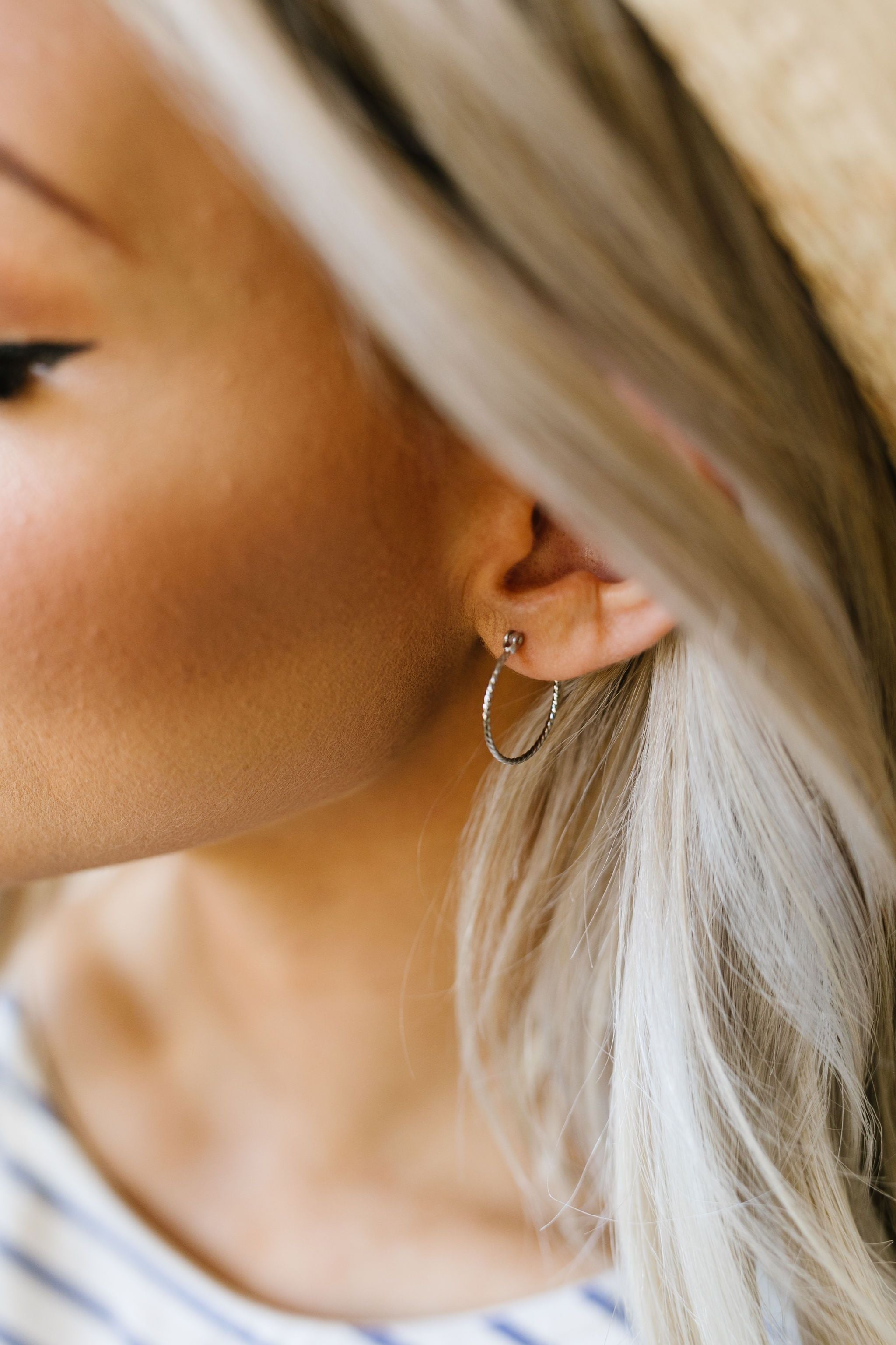 Hoops Galore Set In Silver