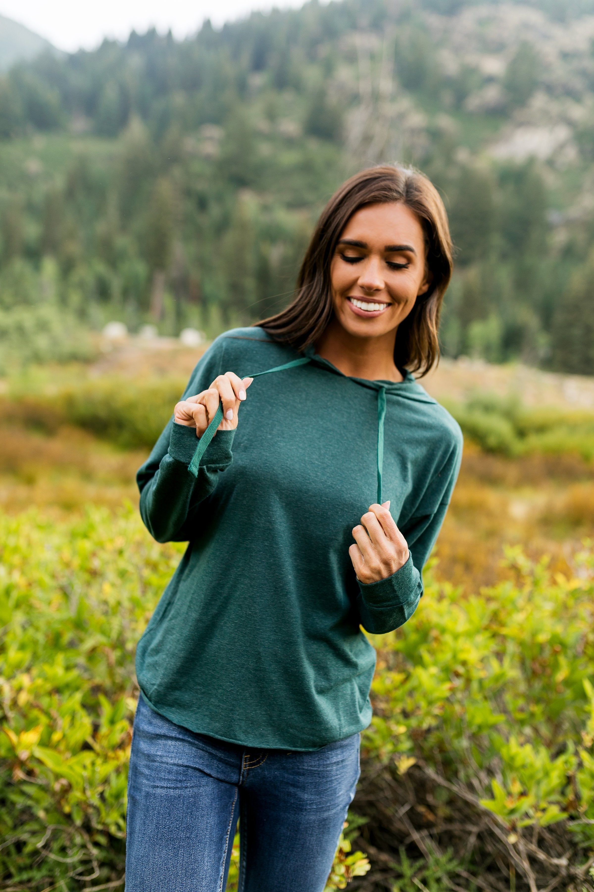 Huntress Hoodie in Forest Green