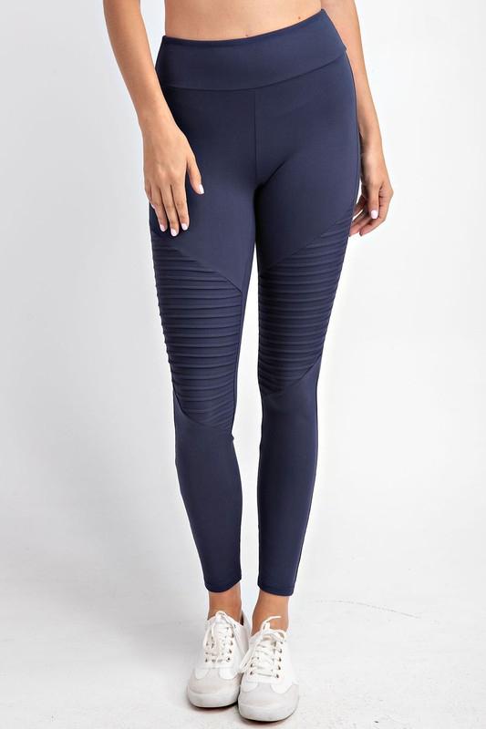 Soft As Butter Moto Leggings in Navy