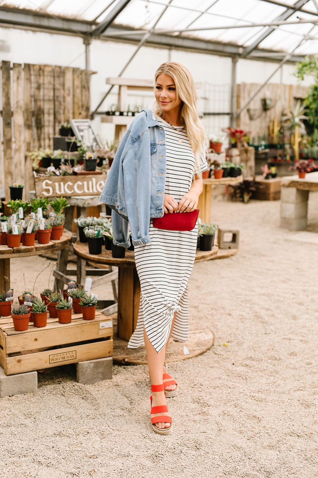 Ivory Stripes No Gripes Dress