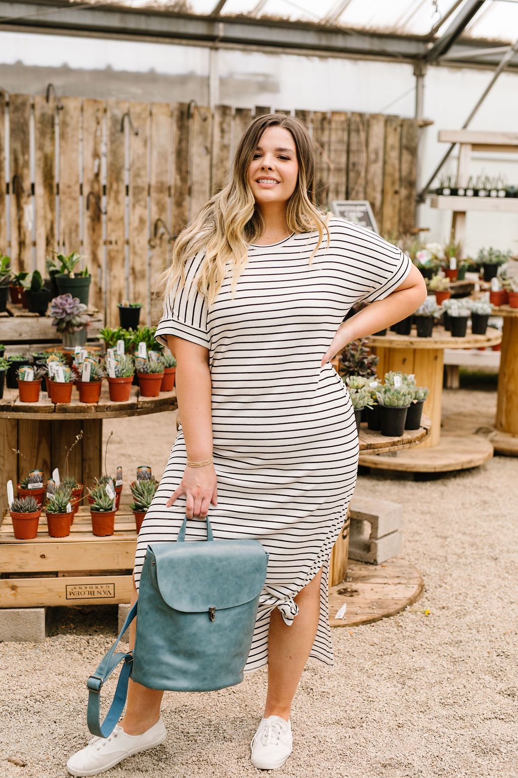 Ivory Stripes No Gripes Dress
