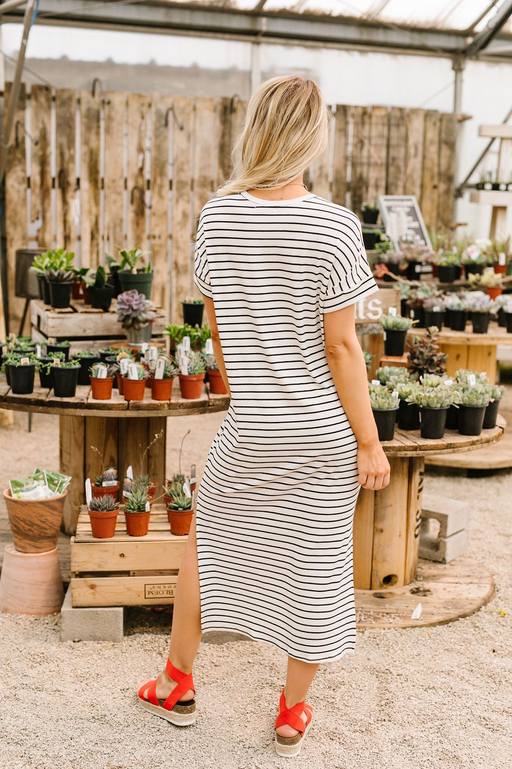 Ivory Stripes No Gripes Dress
