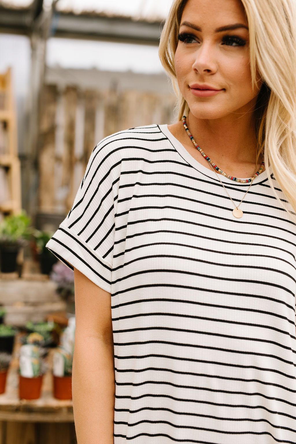 Ivory Stripes No Gripes Dress