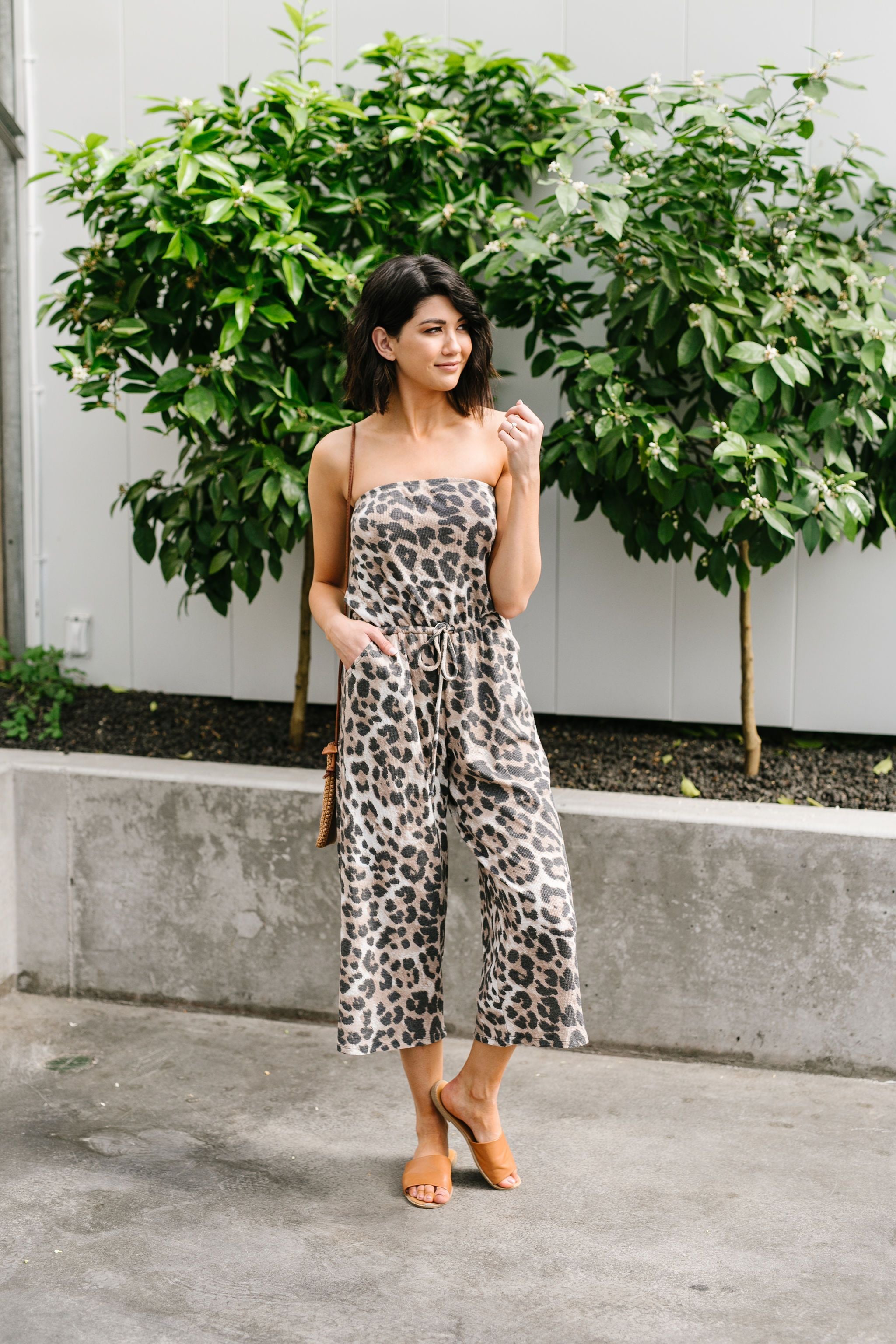 Jagged Little Cropped Jumpsuit