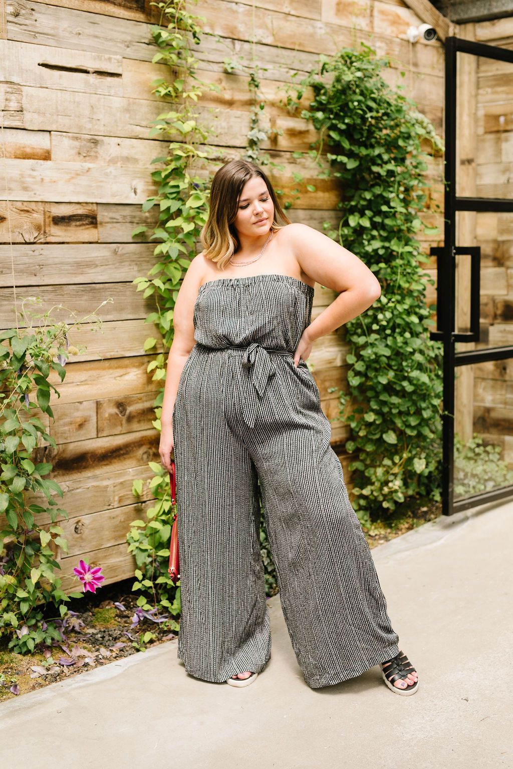Jumpsuit: Cropped & Striped