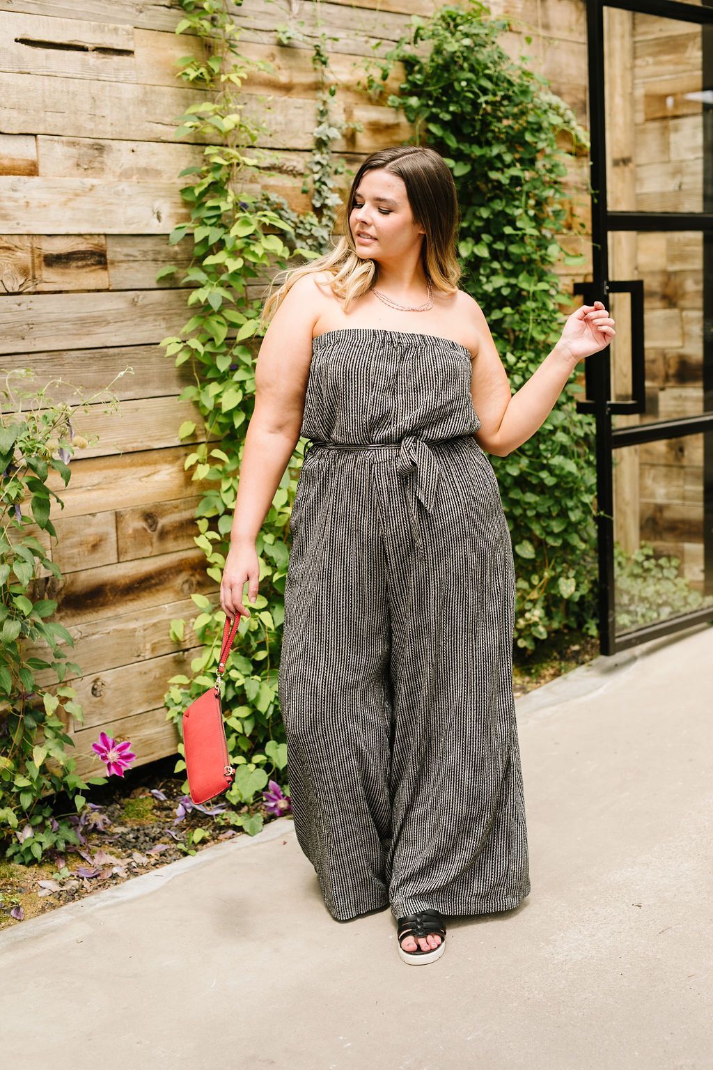 Jumpsuit: Cropped & Striped
