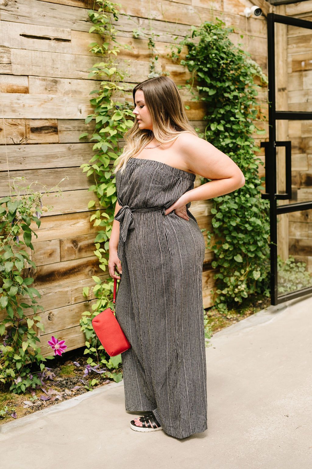 Jumpsuit: Cropped & Striped