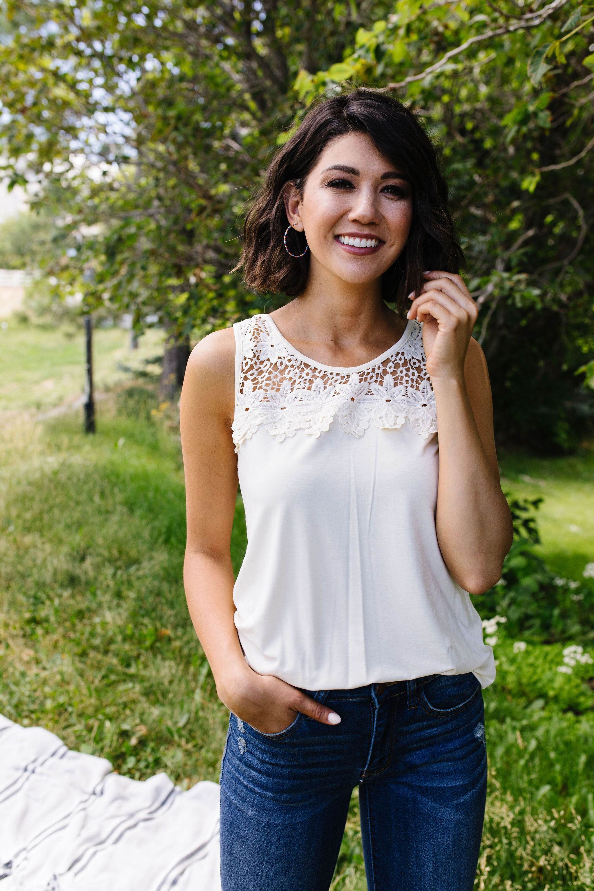 Lace & Shoulders Above The Rest Top