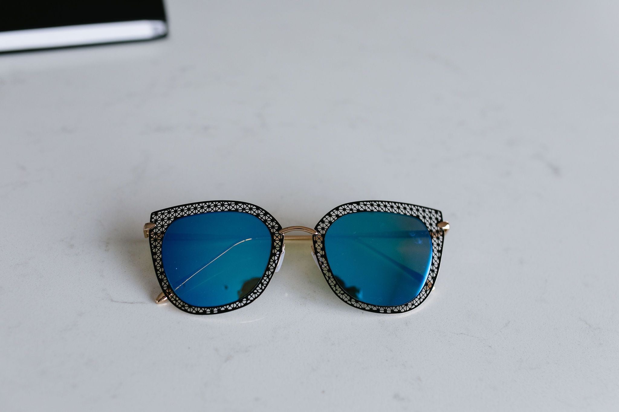 Latticework Cat Eye Sunglasses