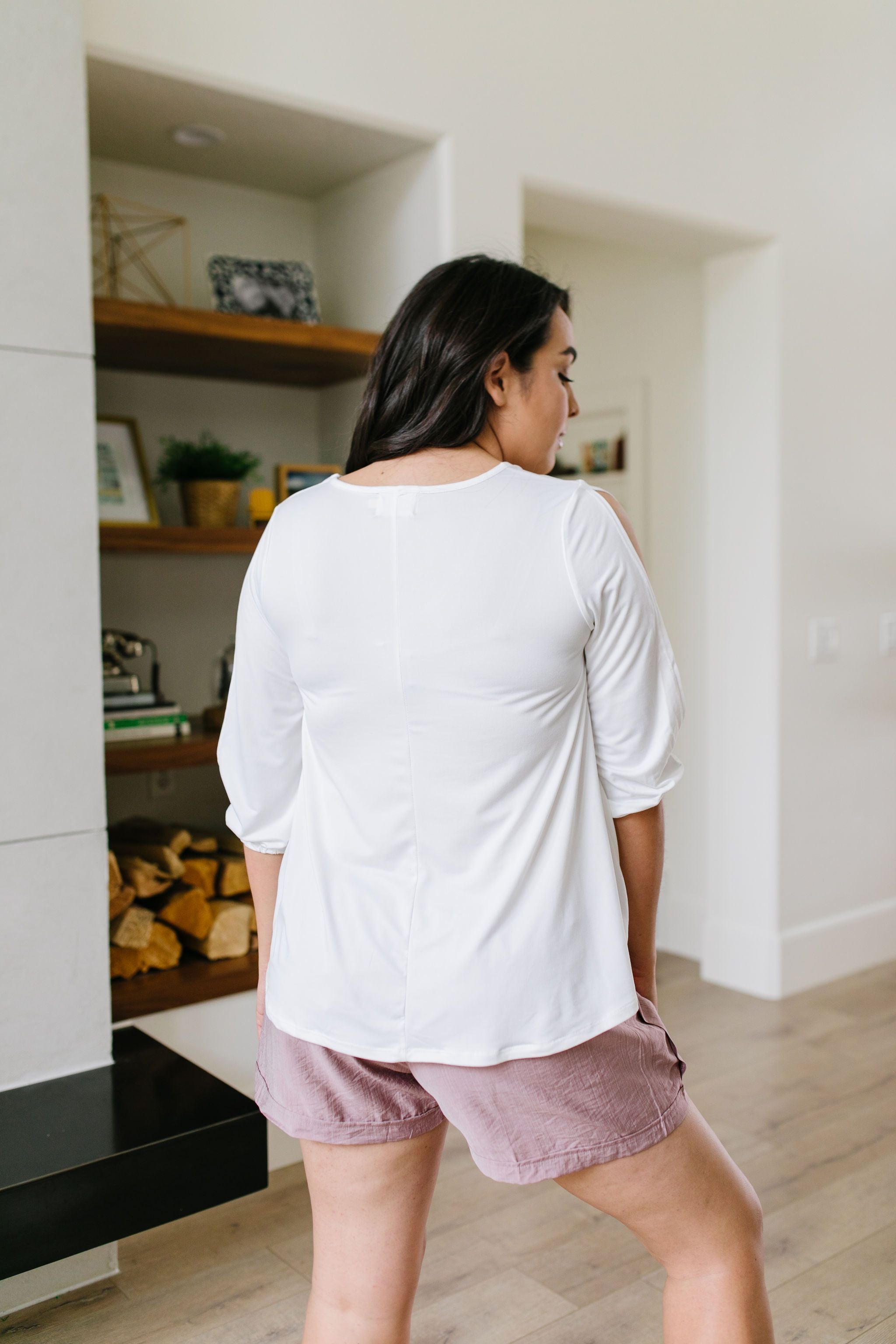 Lickity Split Sleeve Blouse In Ivory