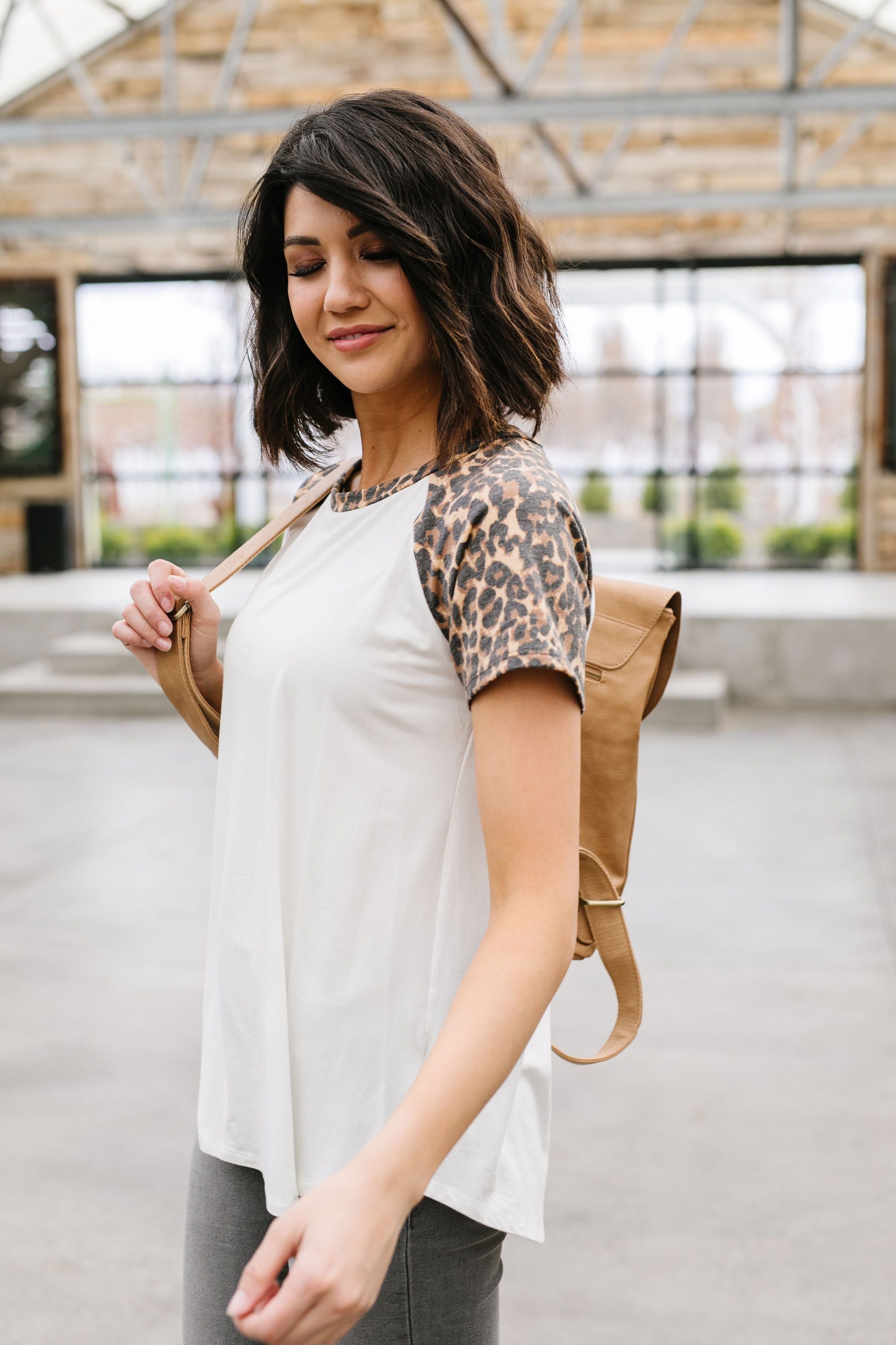 Live A Little Raglan Top