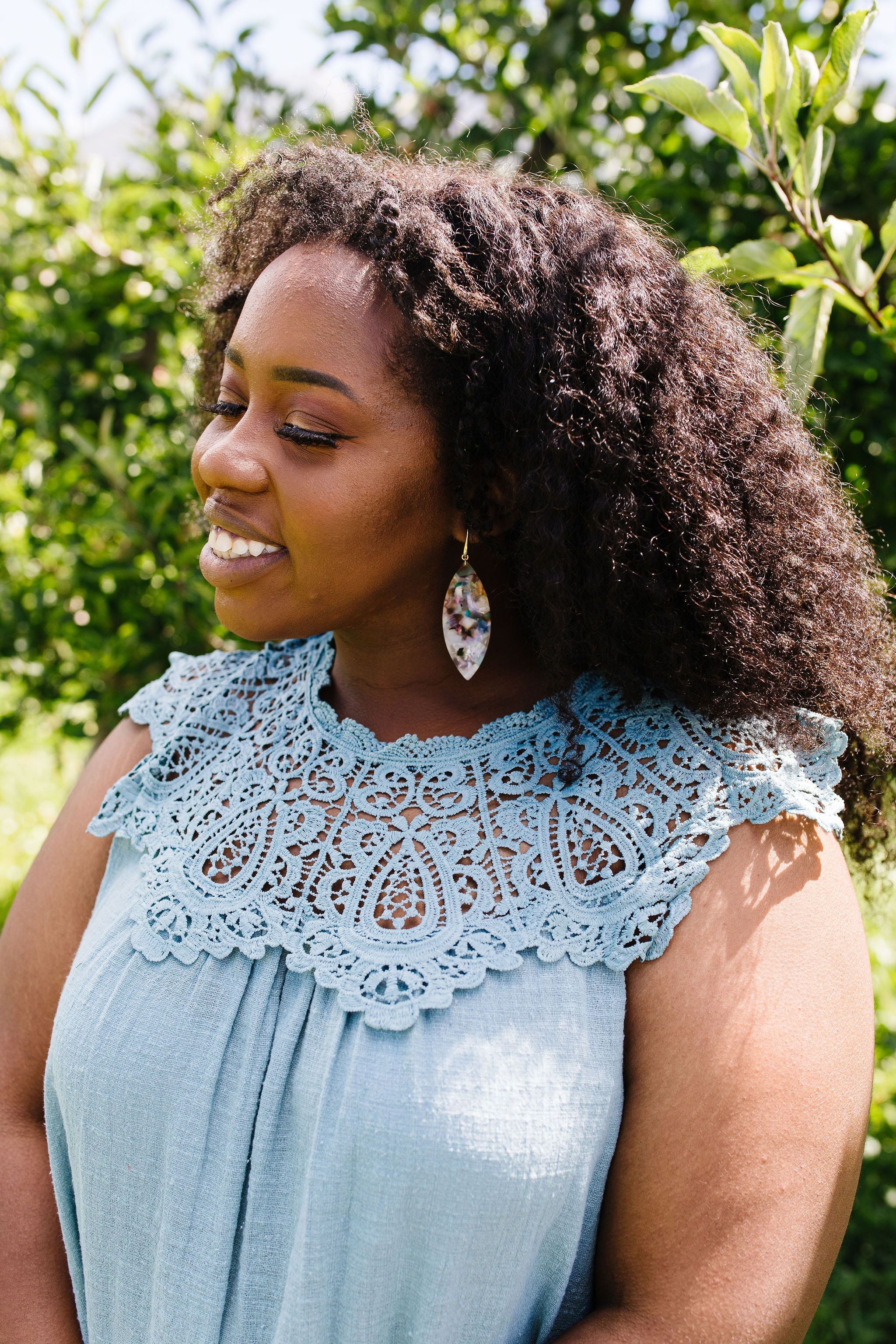 Lovely Laura Lace Yoke Blouse