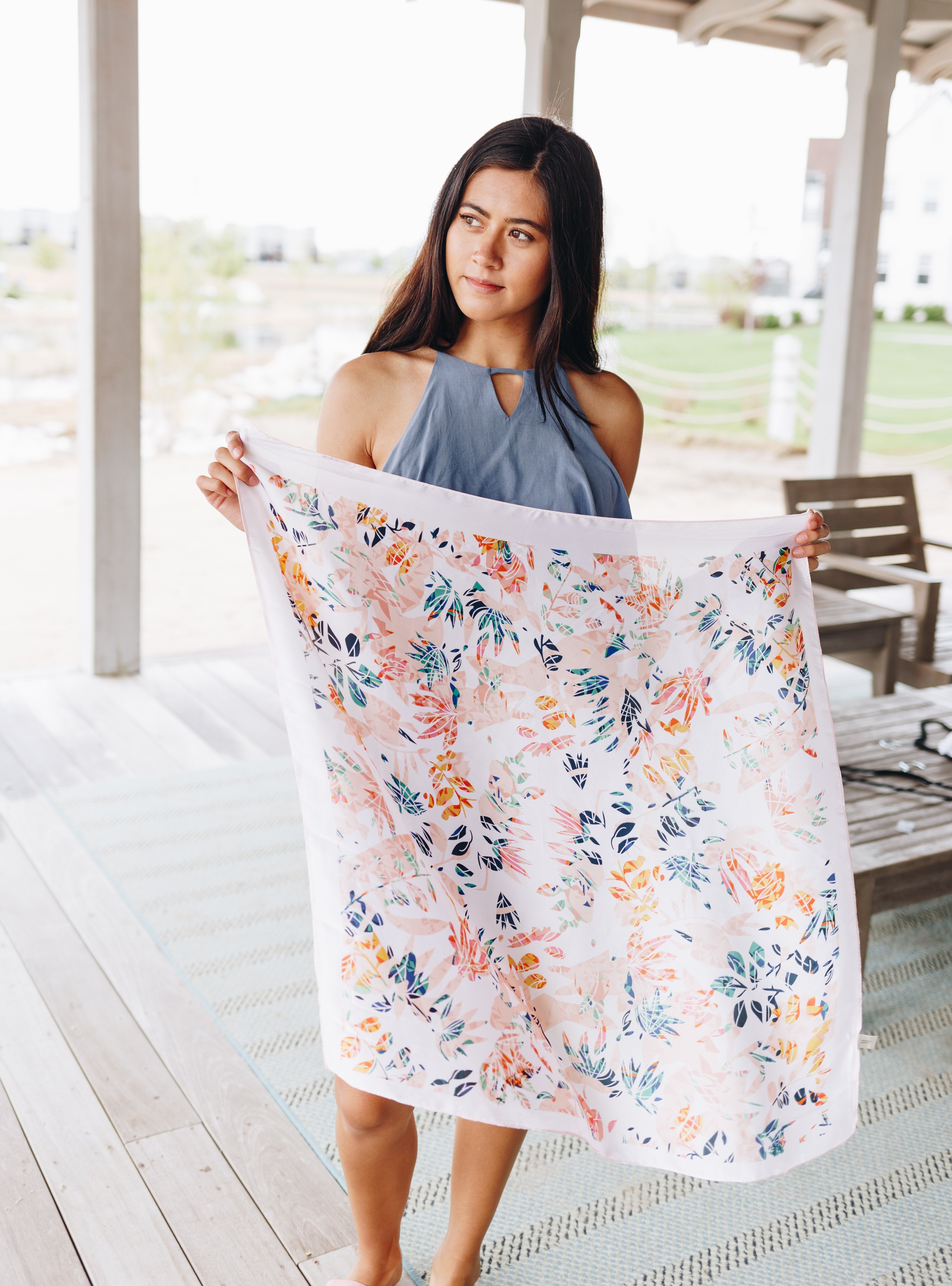 Lush Blush Tropical Scarf