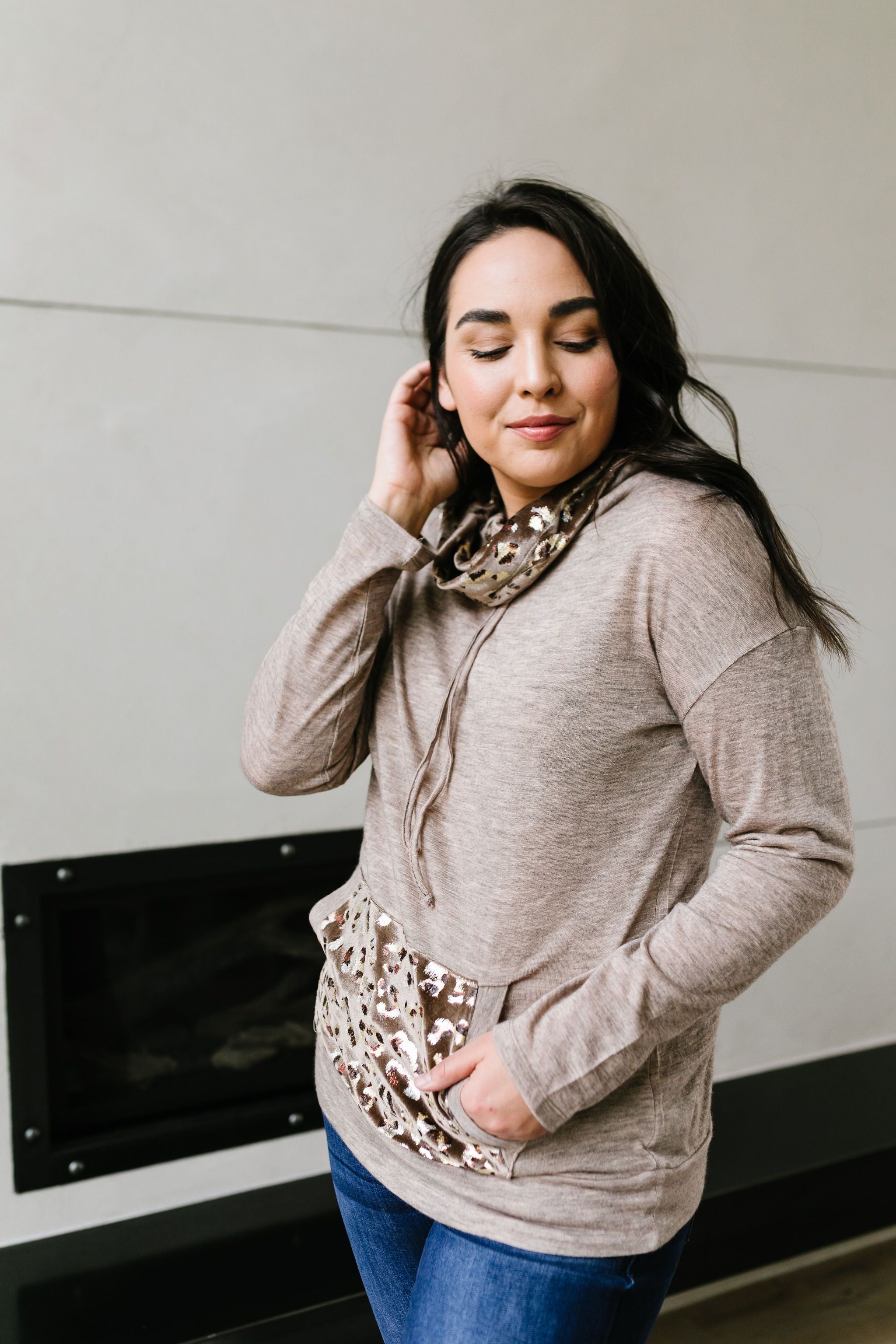 Luxe Velvet Spots Hoodie