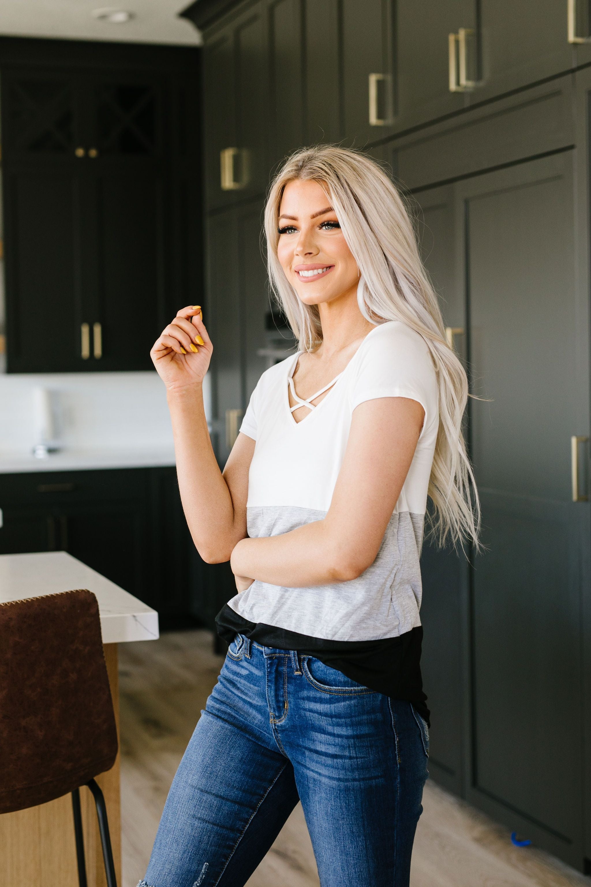 Made In The Shade Color-Block Top