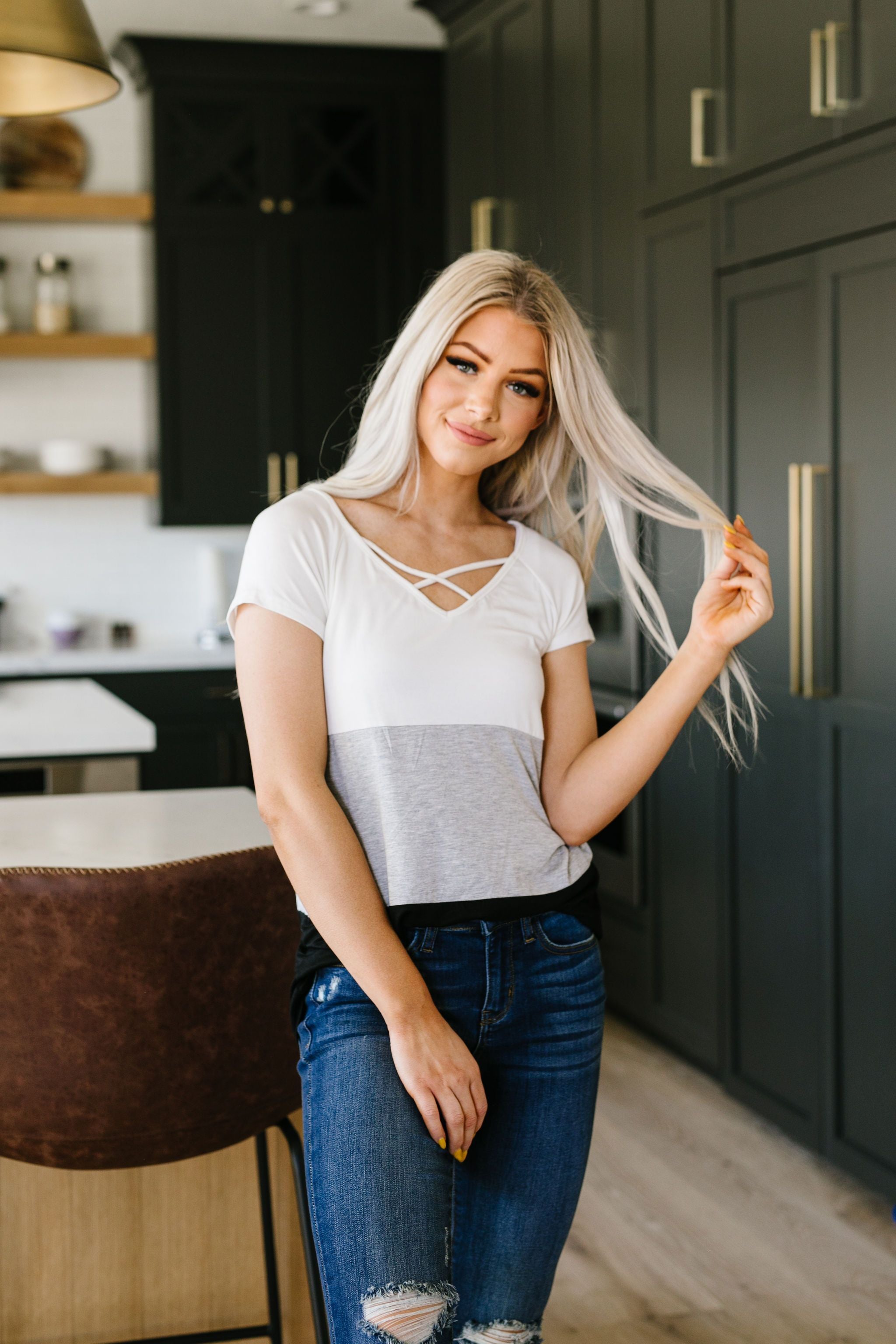 Made In The Shade Color-Block Top