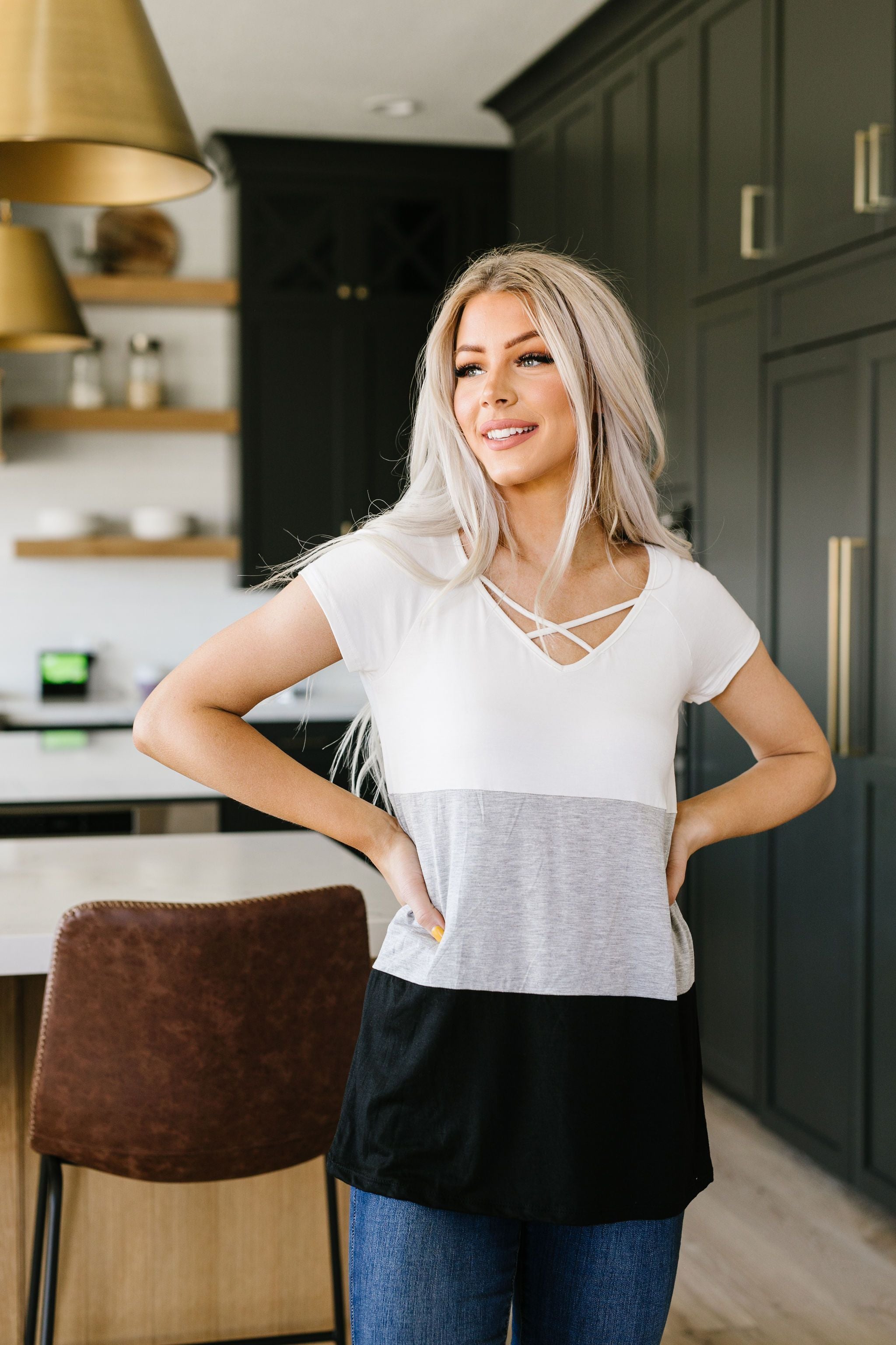 Made In The Shade Color-Block Top