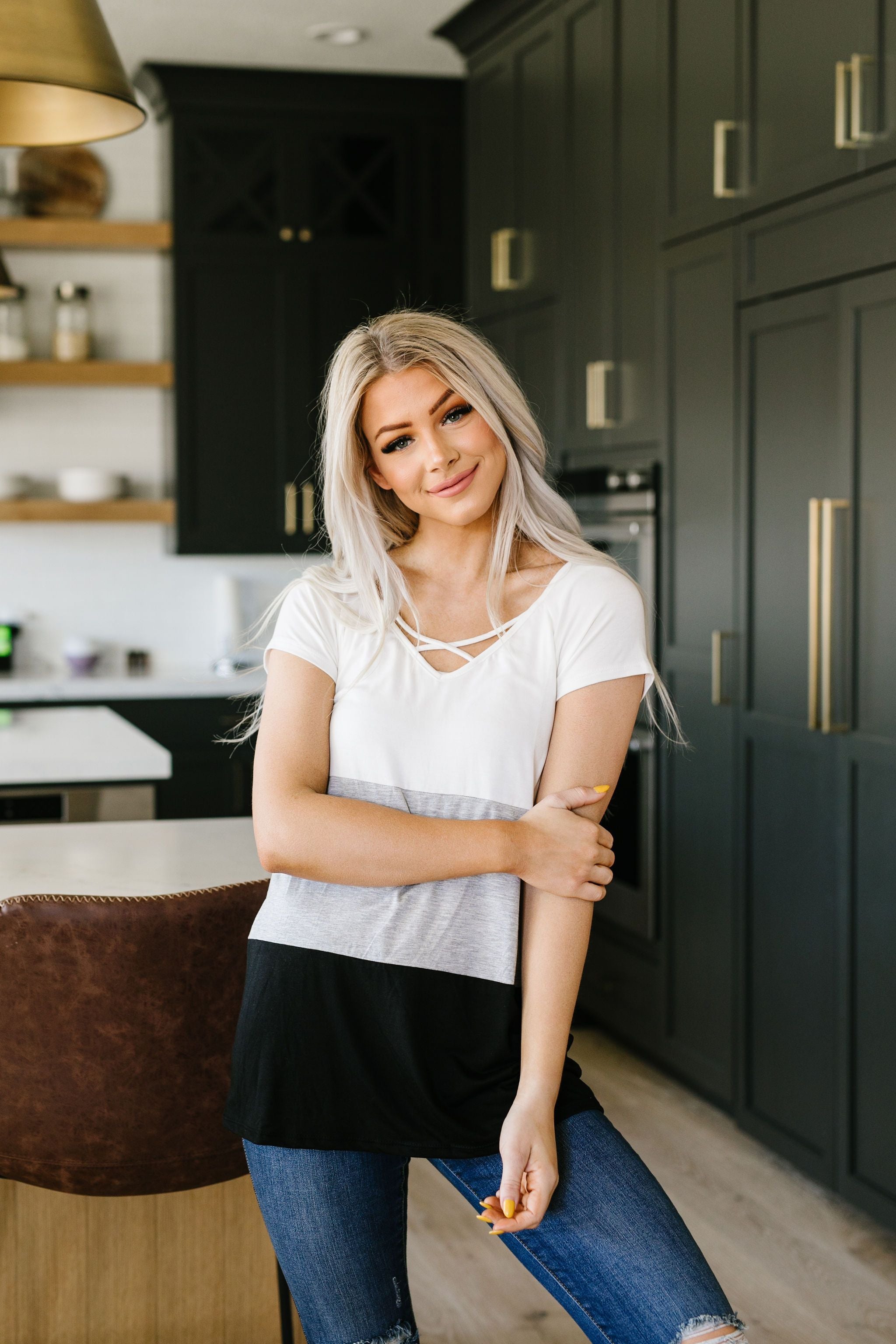 Made In The Shade Color-Block Top