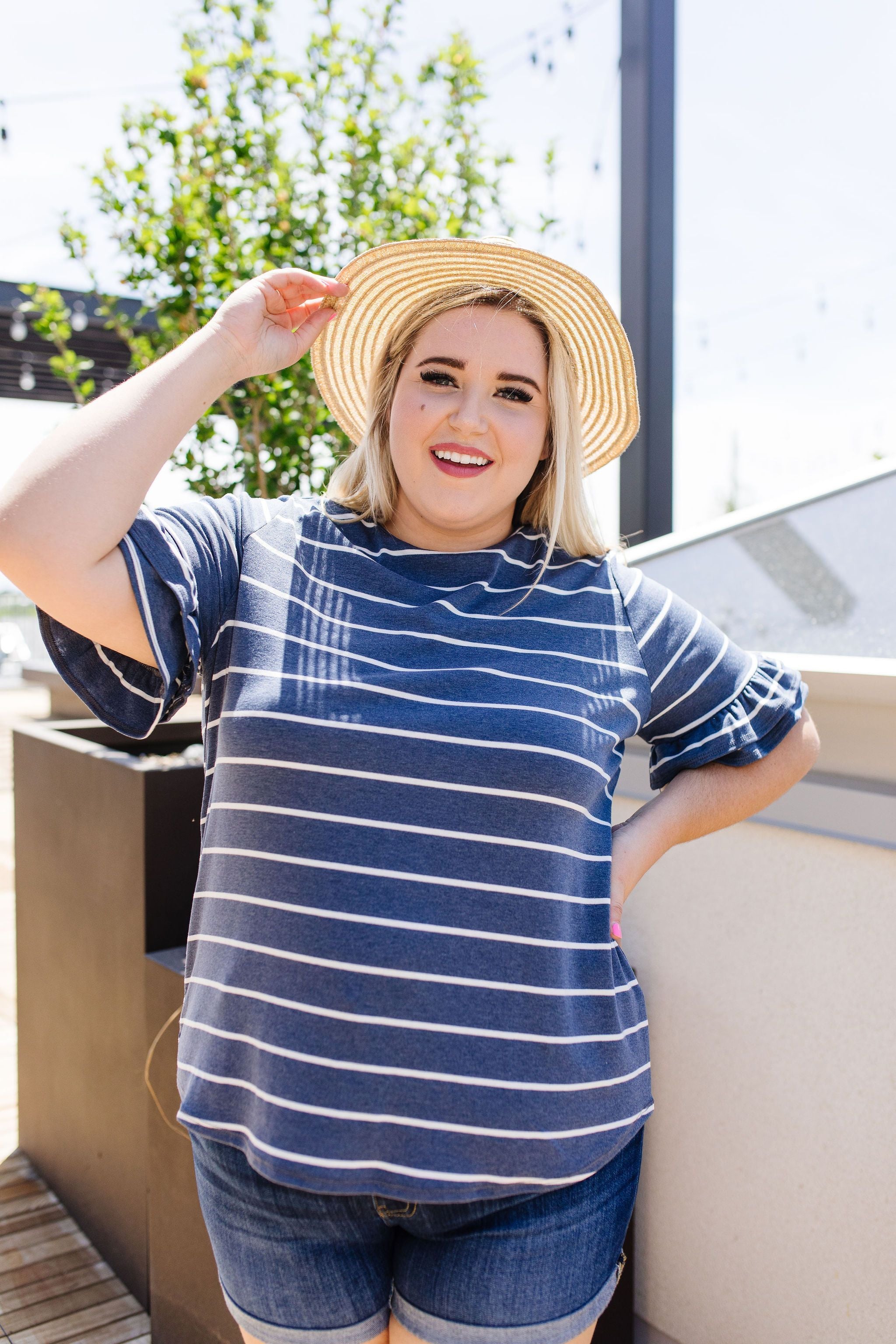 Make It A Double Striped Top