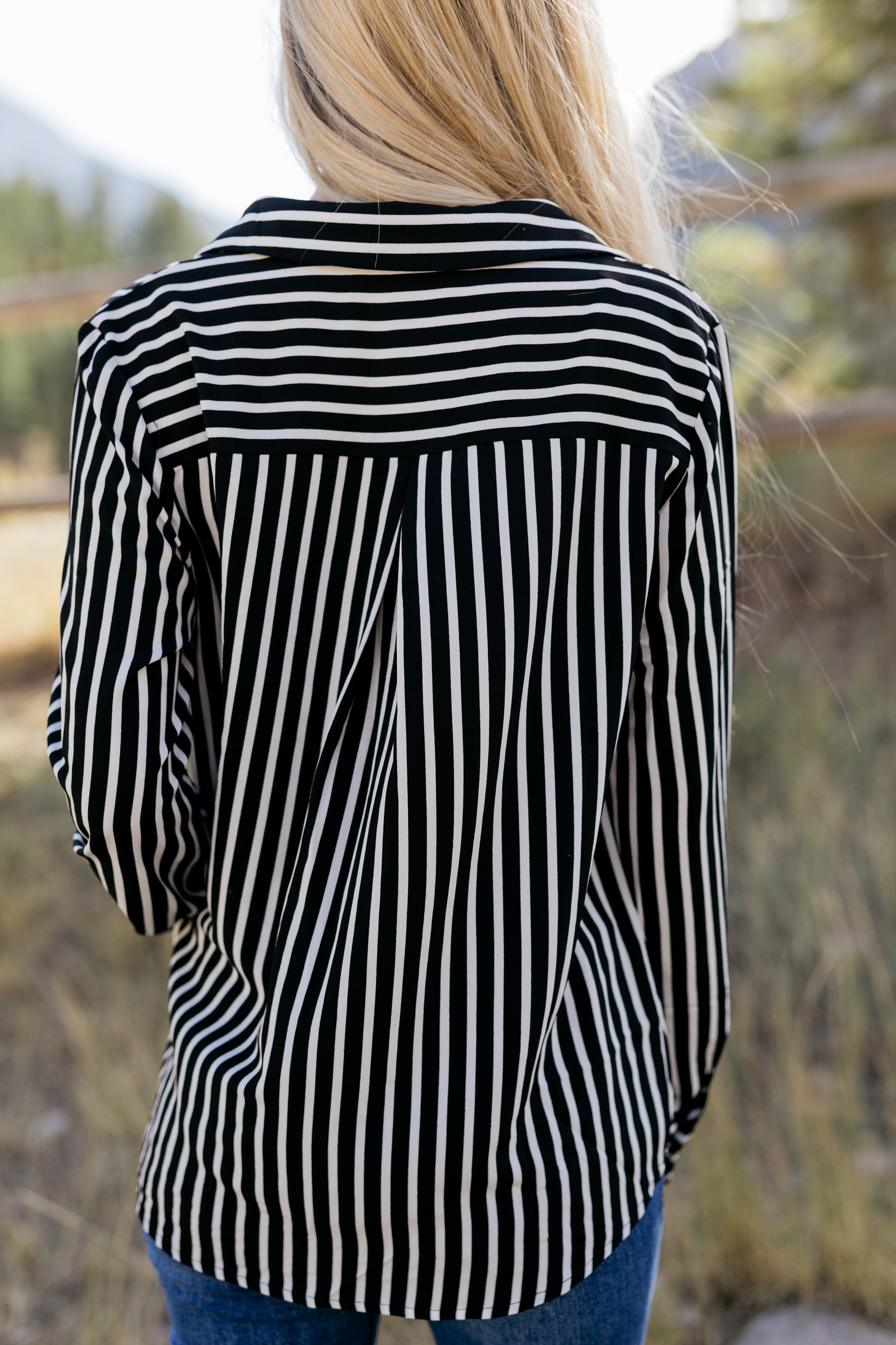 Make The Call Striped Top