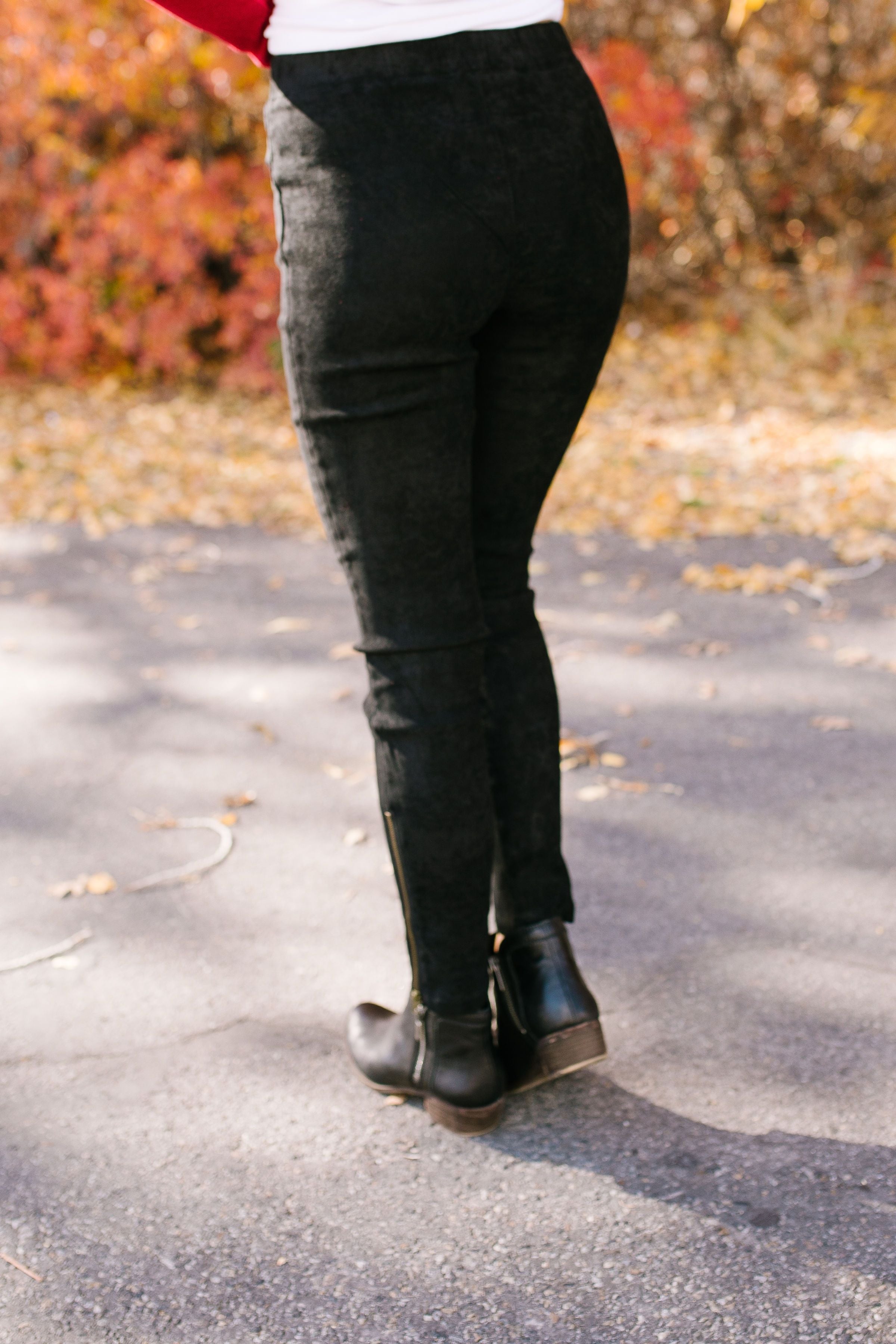 Miraculous Microsuede Leggings In Black - ALL SALES FINAL