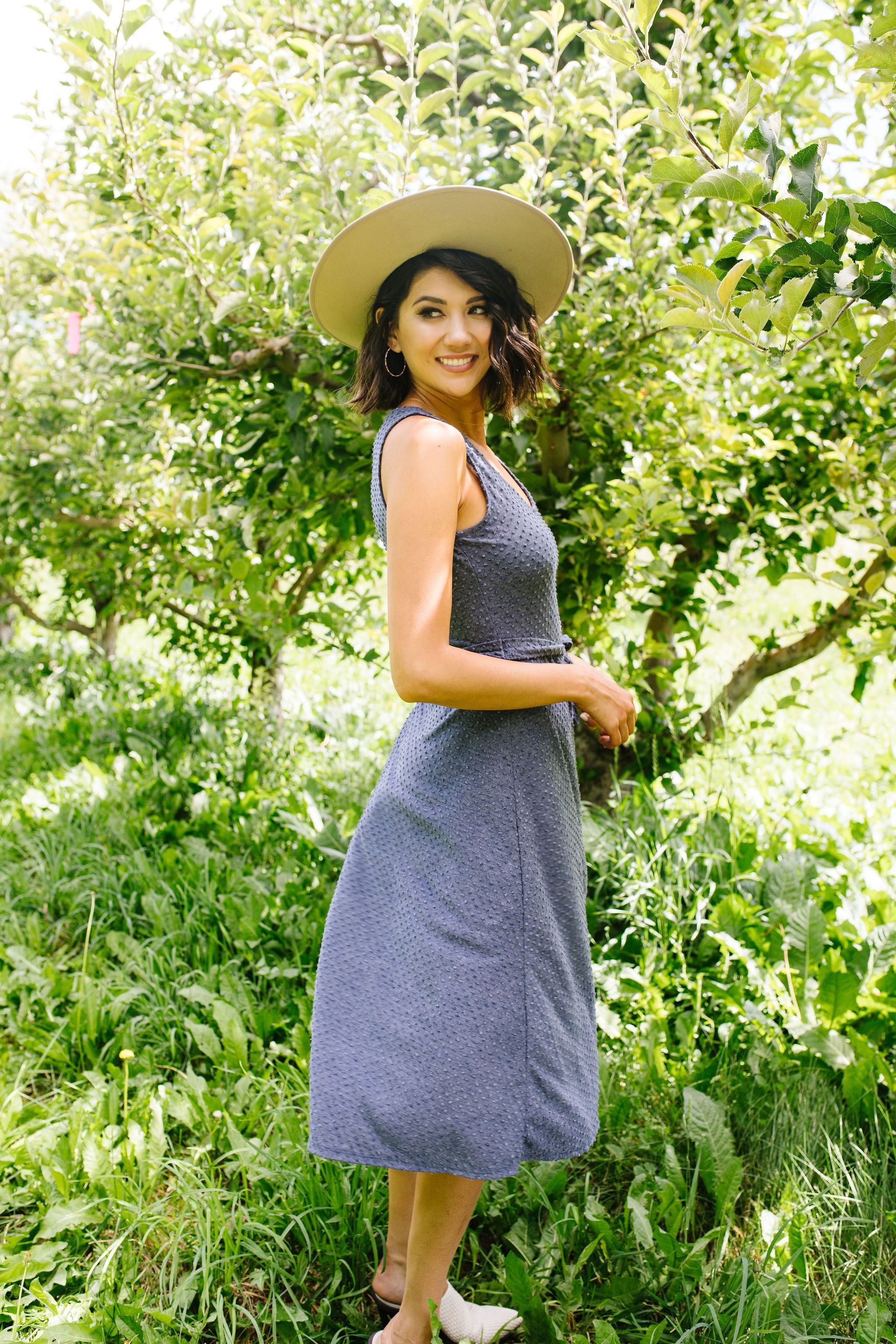 Missing You Swiss Dot Midi Dress