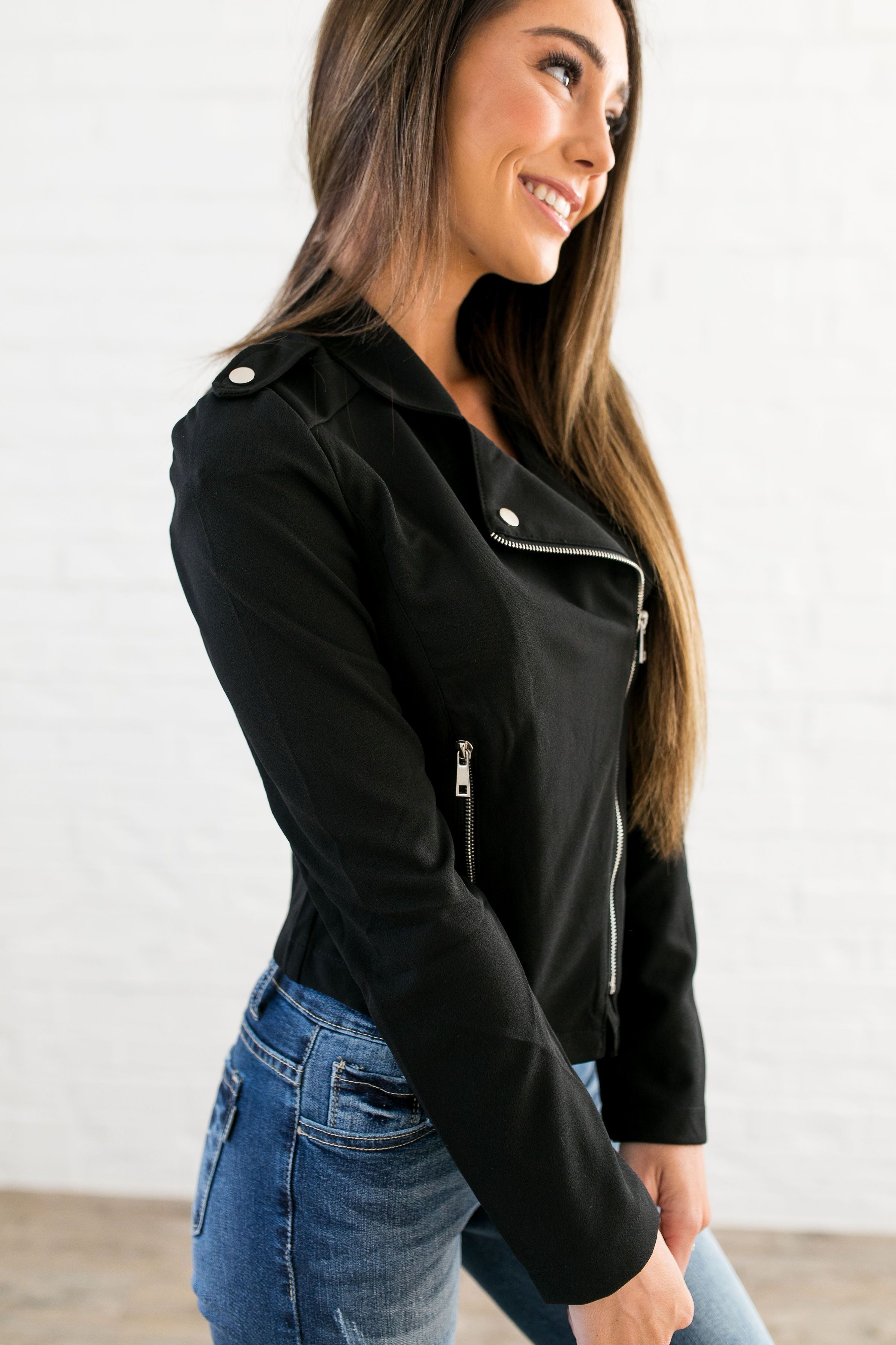 Modern Moto Jacket In Black