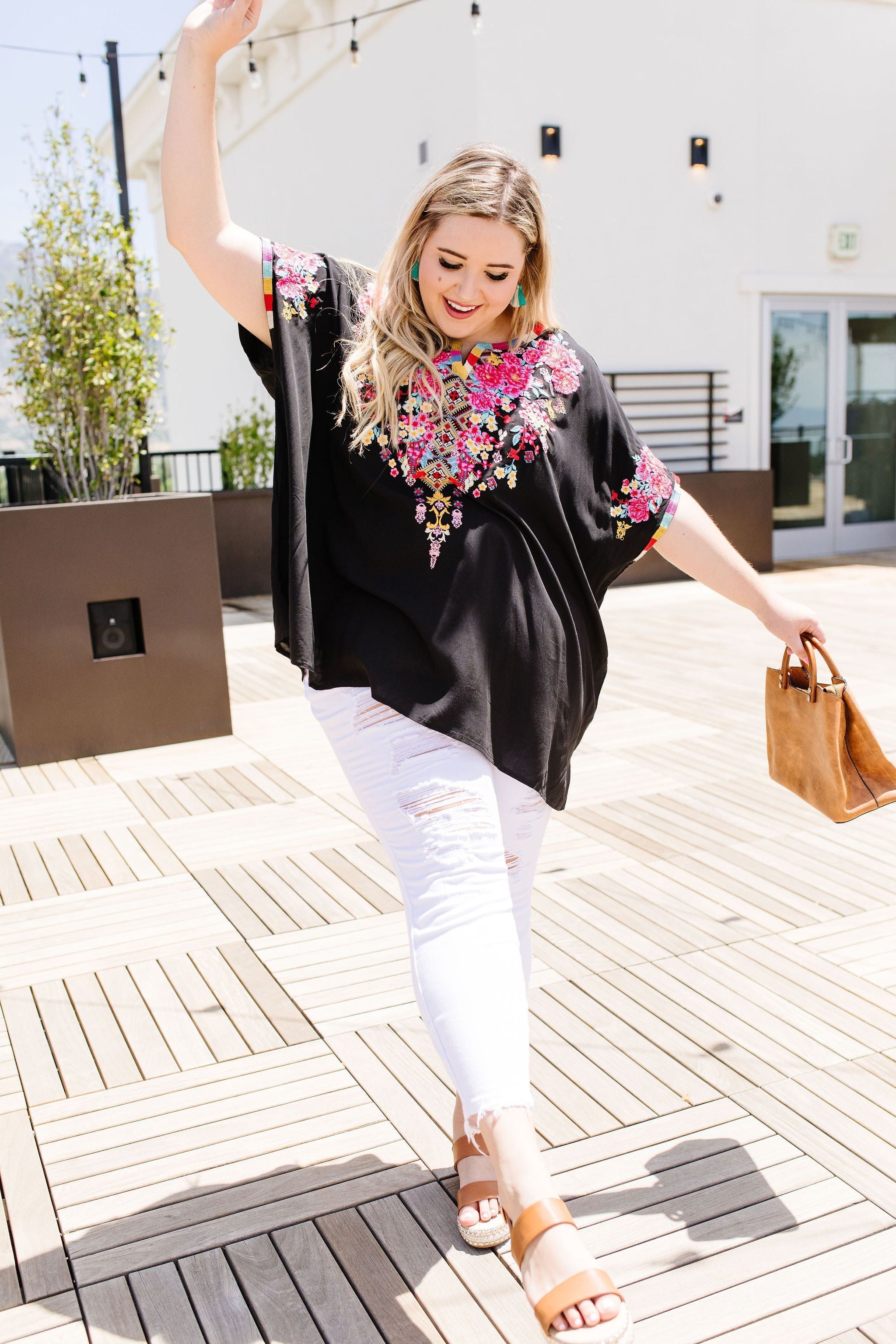 Monique Embroidered Top