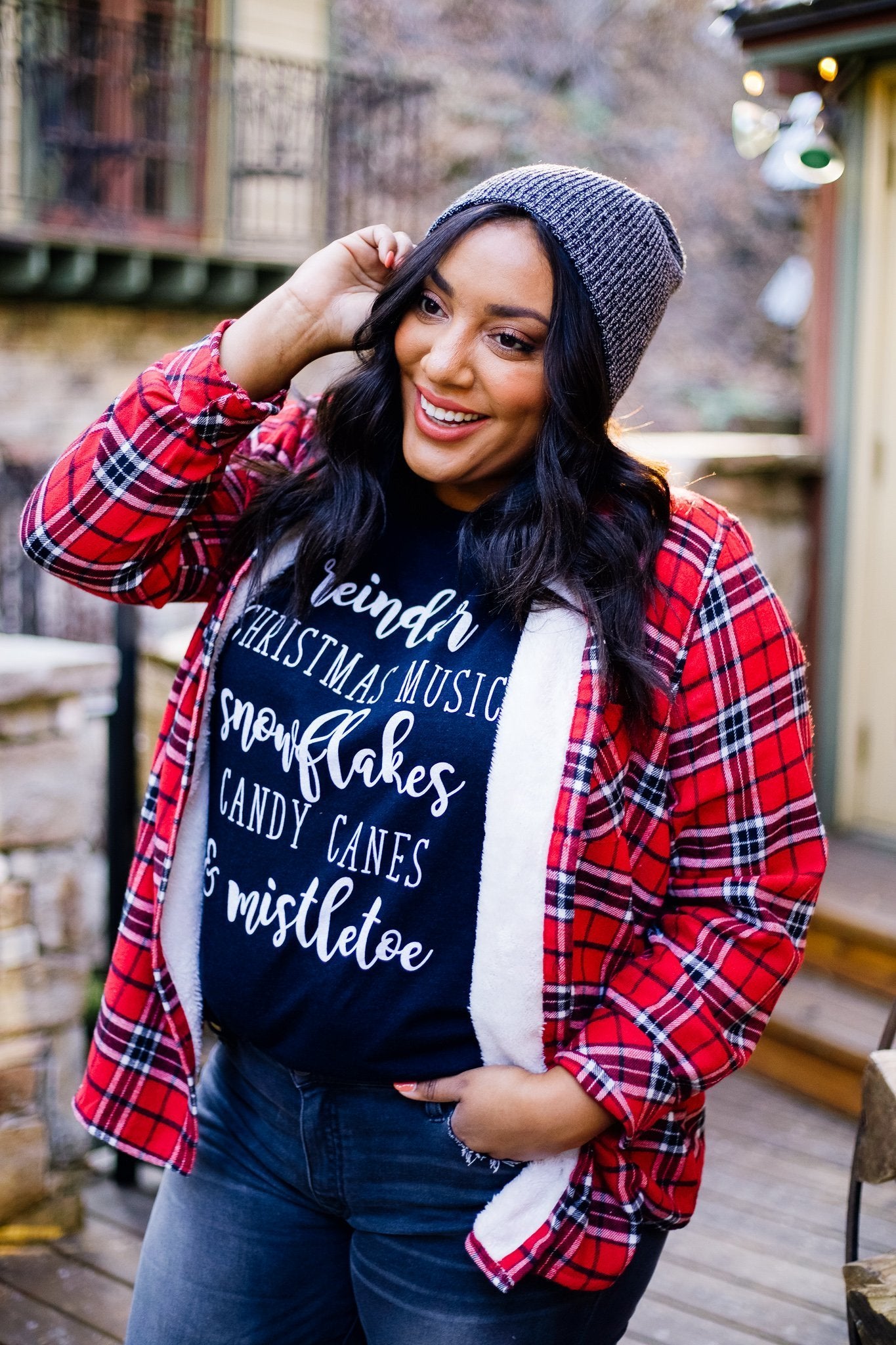 Naughty & Nice Slouchy Beanie