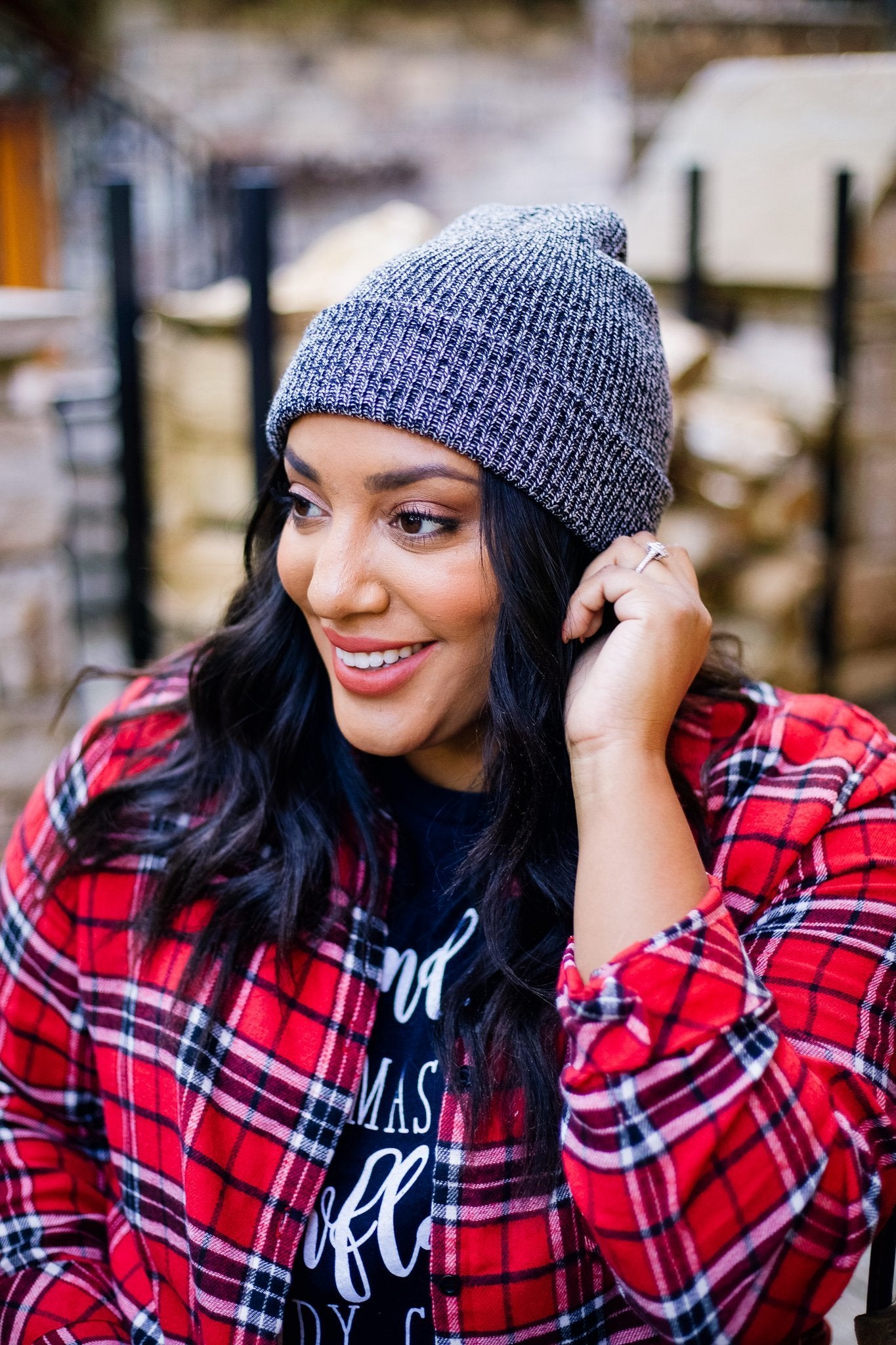 Naughty & Nice Slouchy Beanie