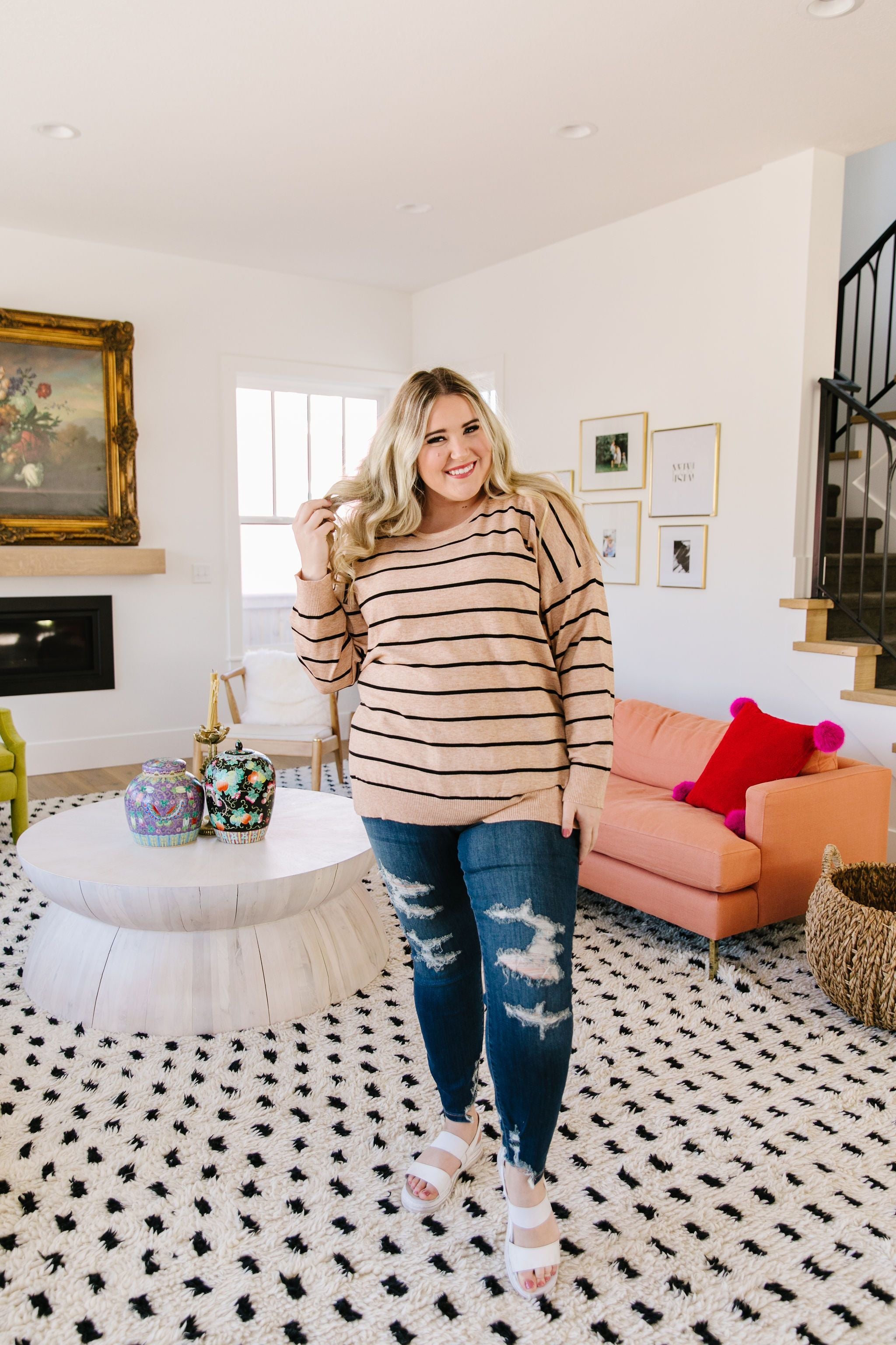 New Attitude Striped Top