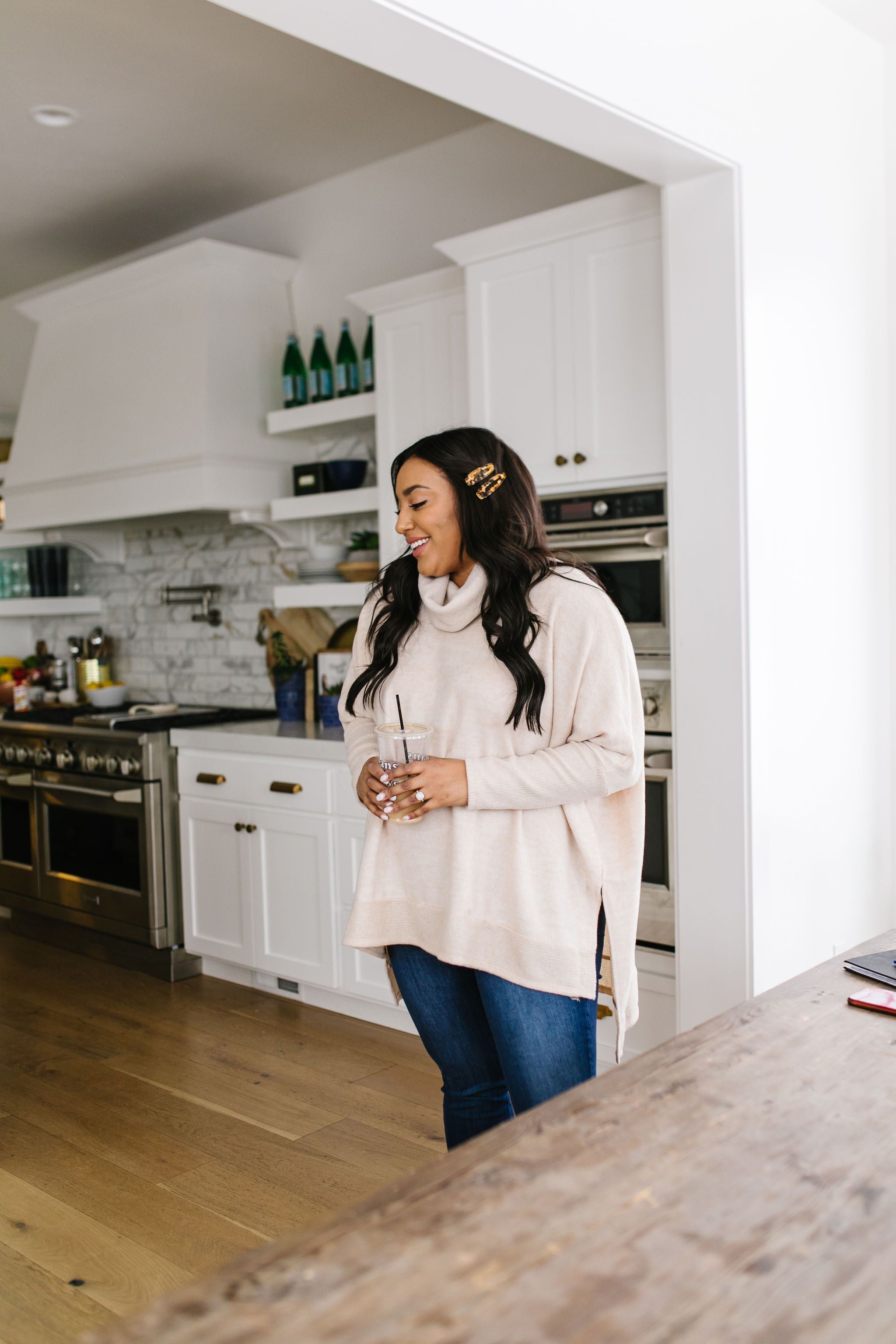 Night Owl Cowl Neck Top