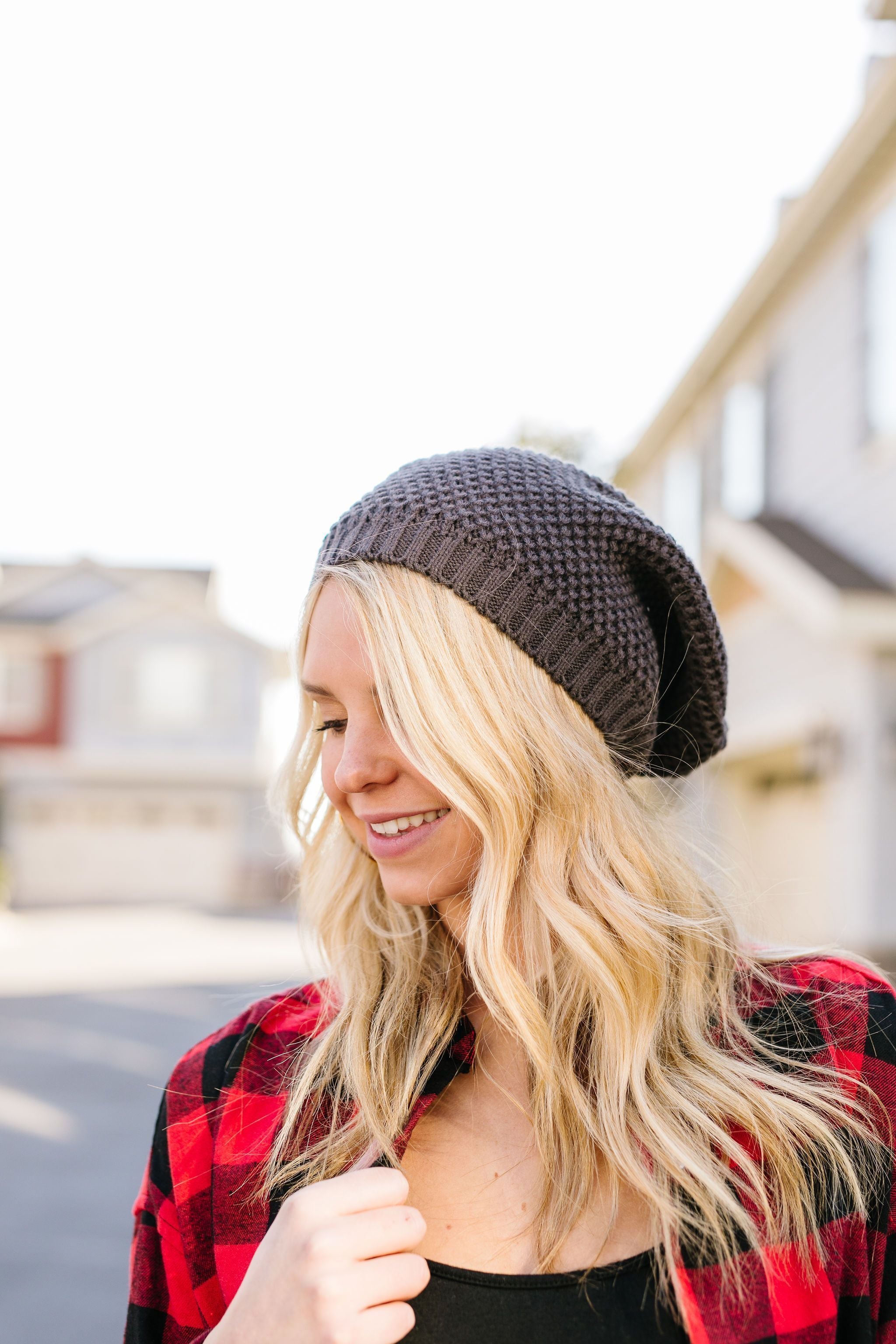 No Slouch Charcoal Beanie
