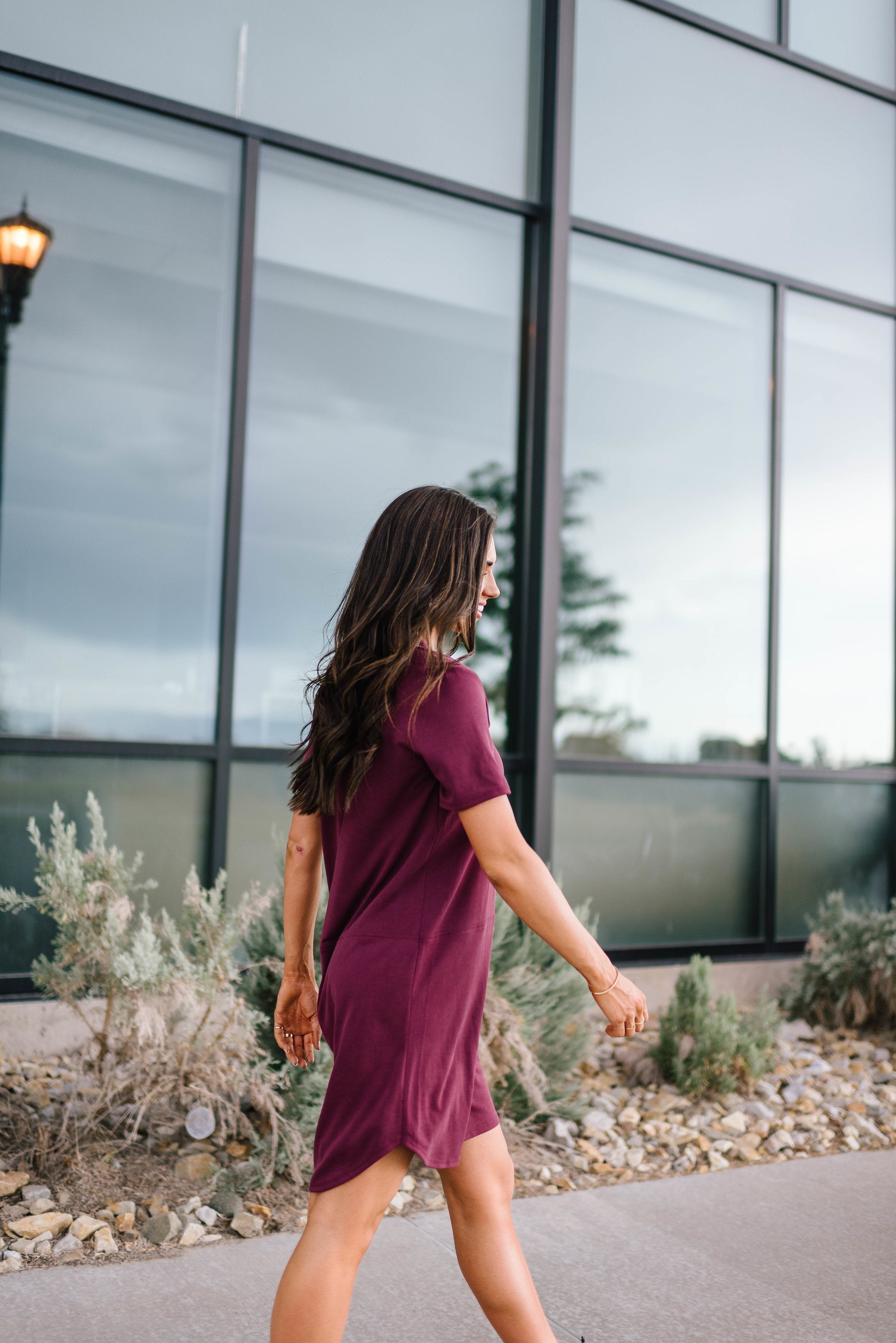 Northwest Knit Dress in Burgundy