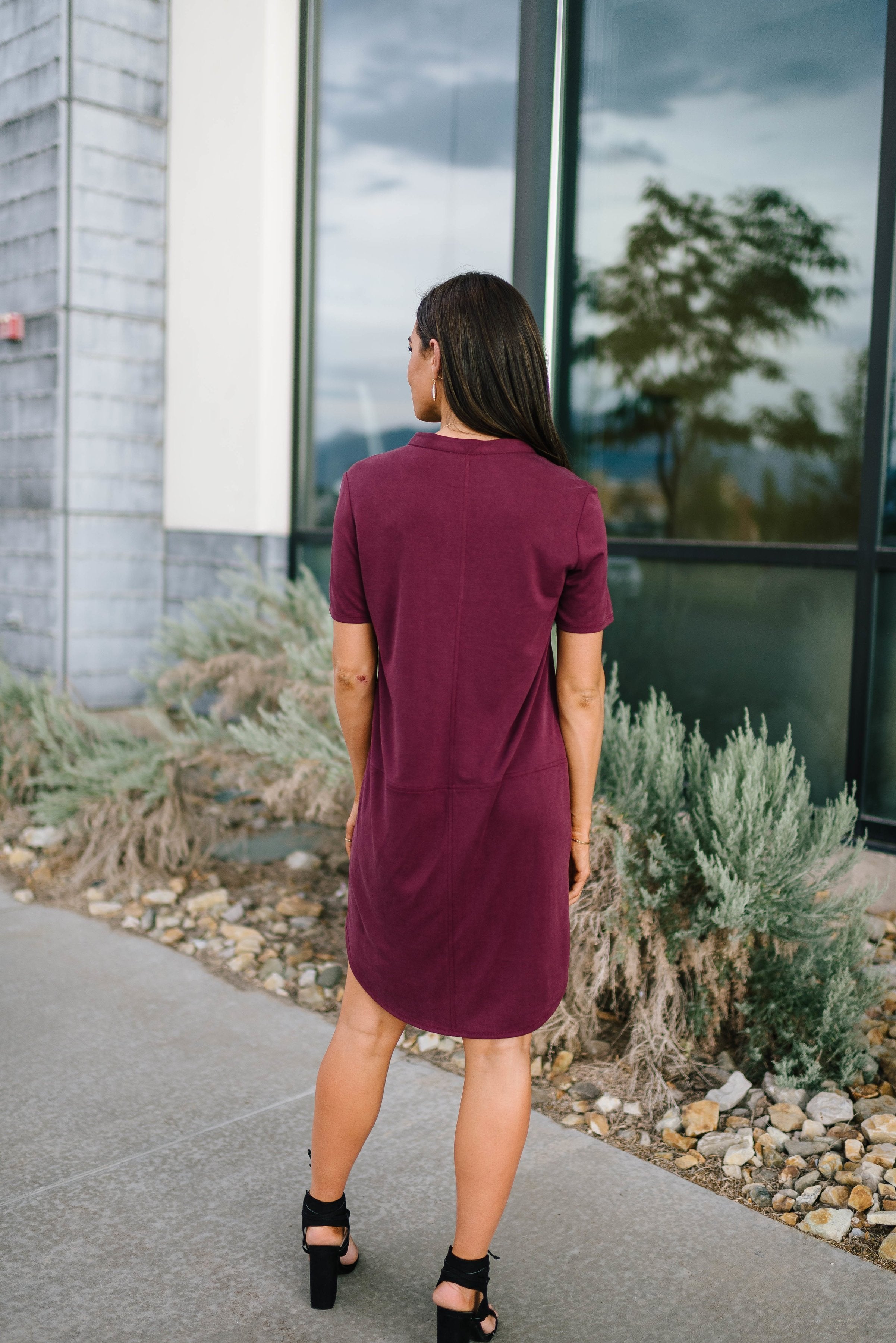 Northwest Knit Dress in Burgundy