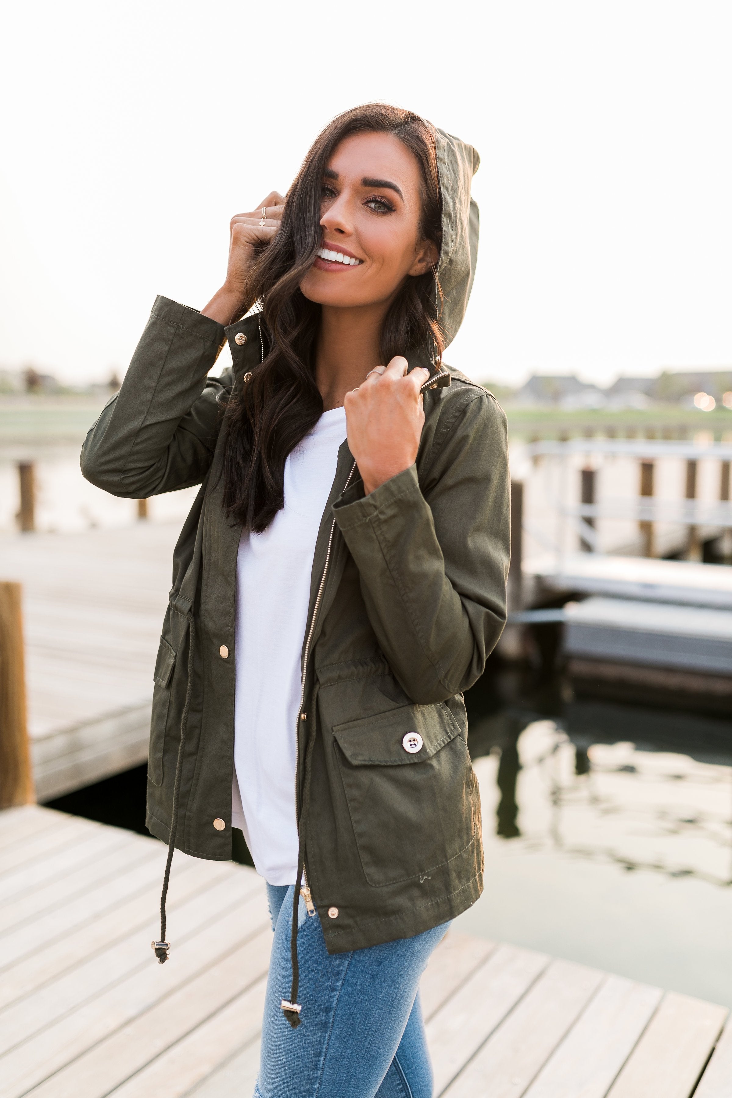 Olive Cargo Jacket