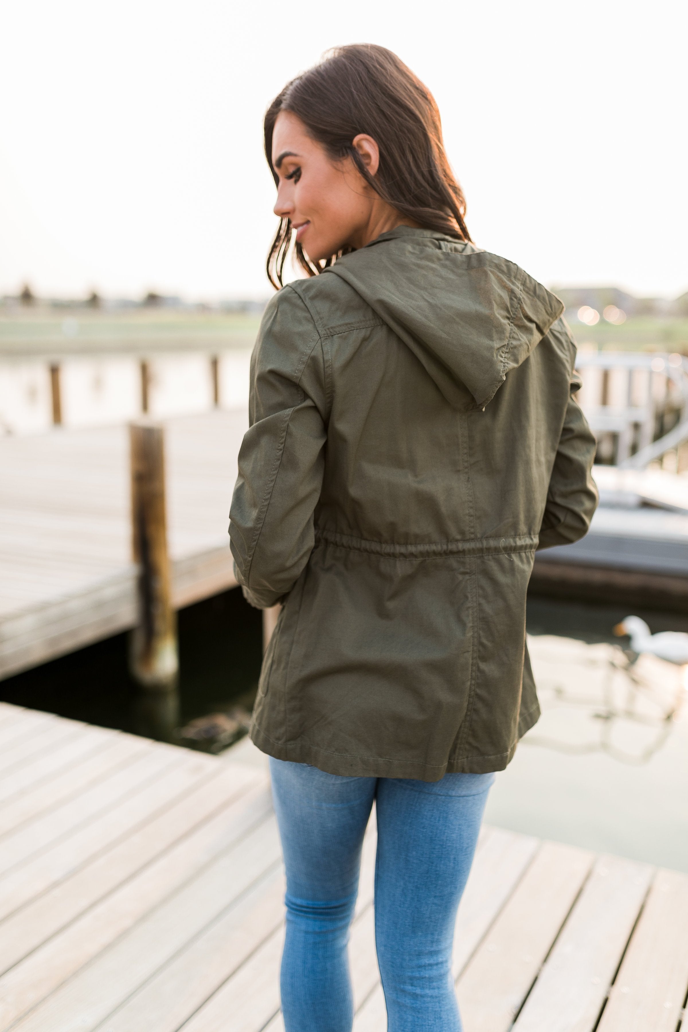 Olive Cargo Jacket