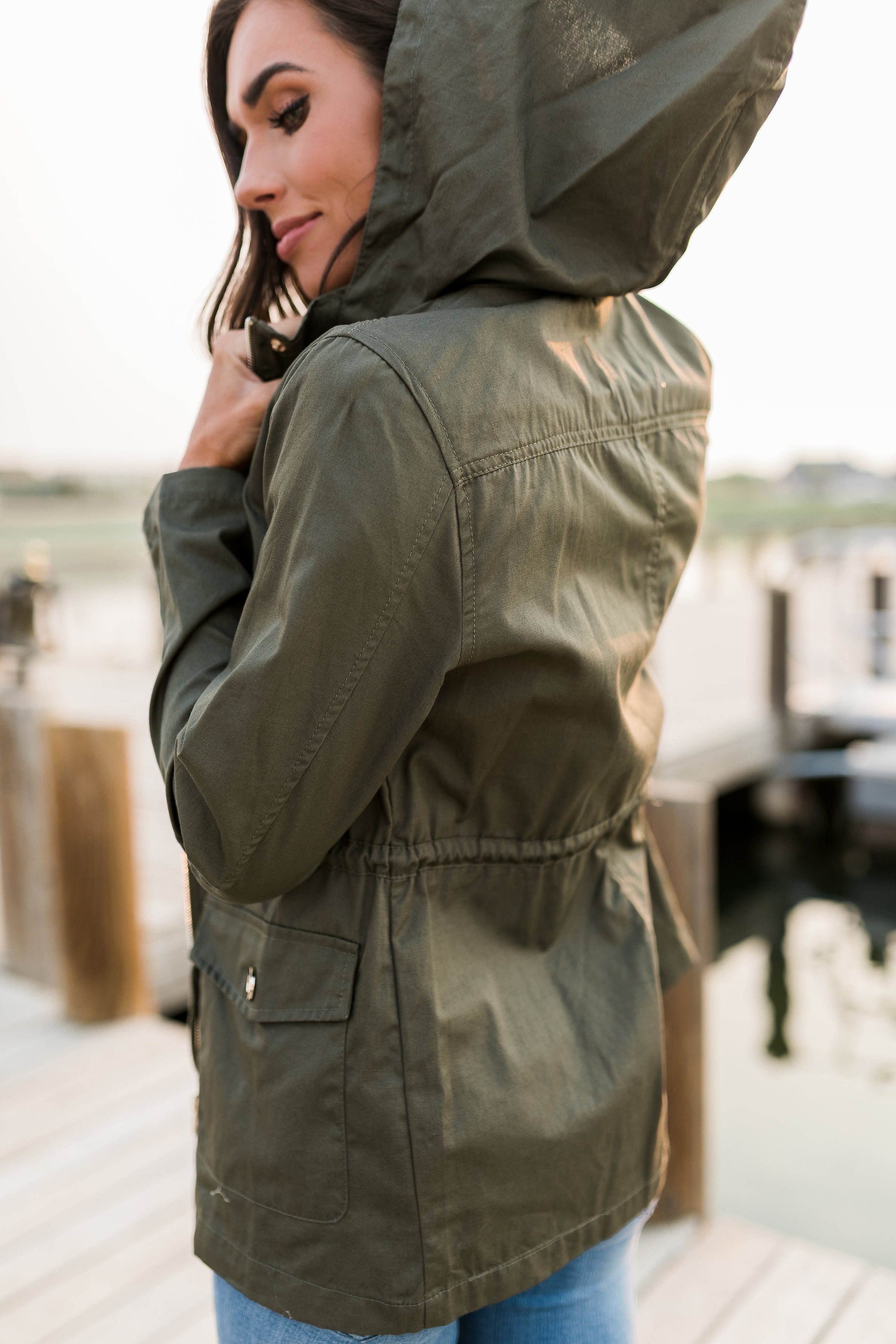 Olive Cargo Jacket