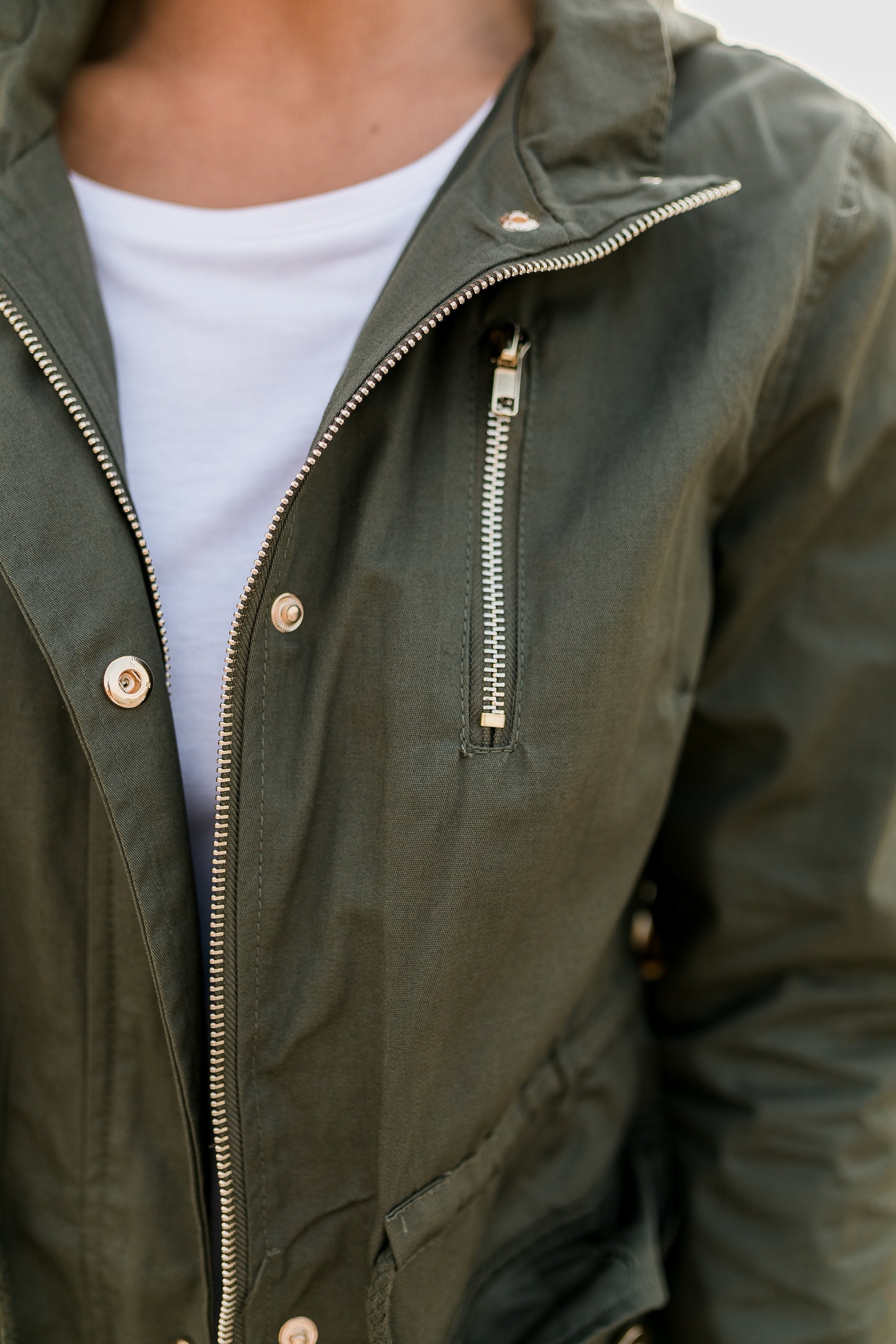 Olive Cargo Jacket