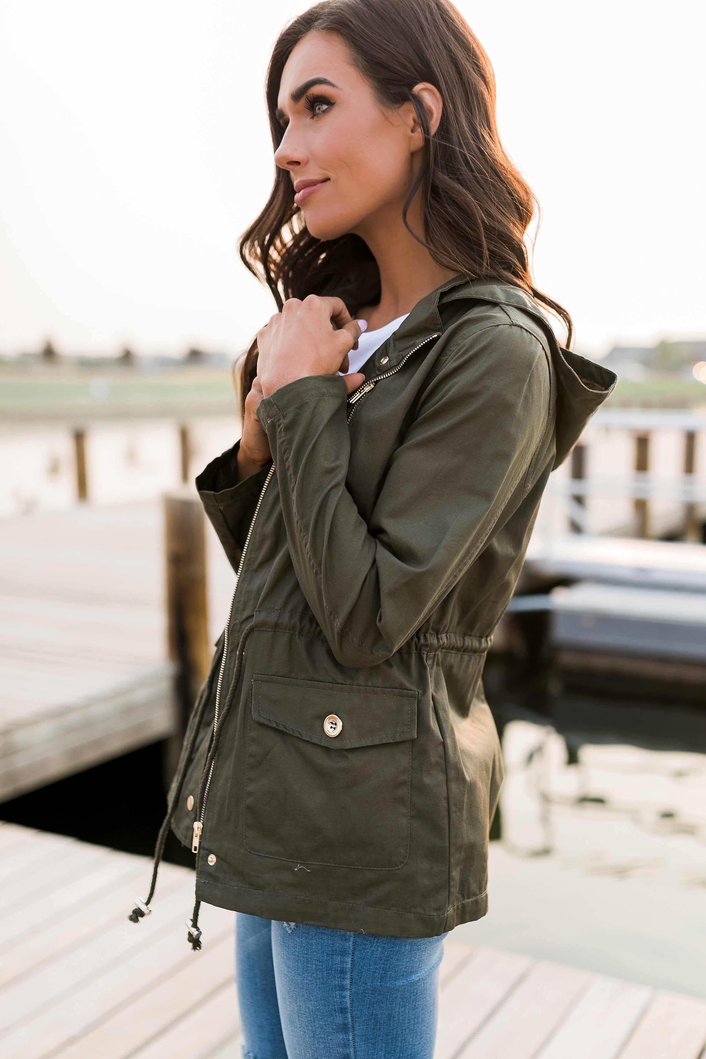 Olive Cargo Jacket